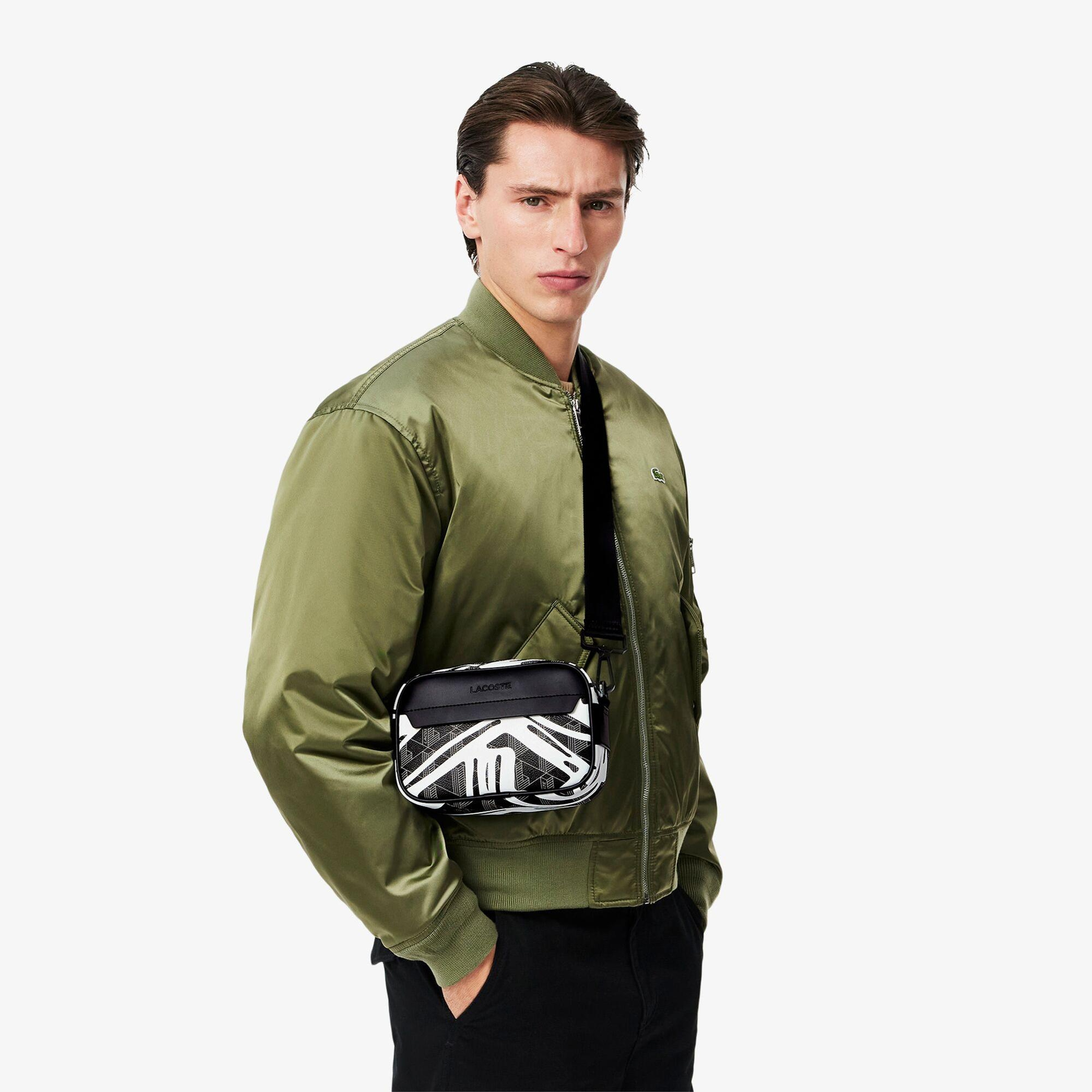 The Blend Erkek Baskılı Monogram Siyah Postacı Çantası