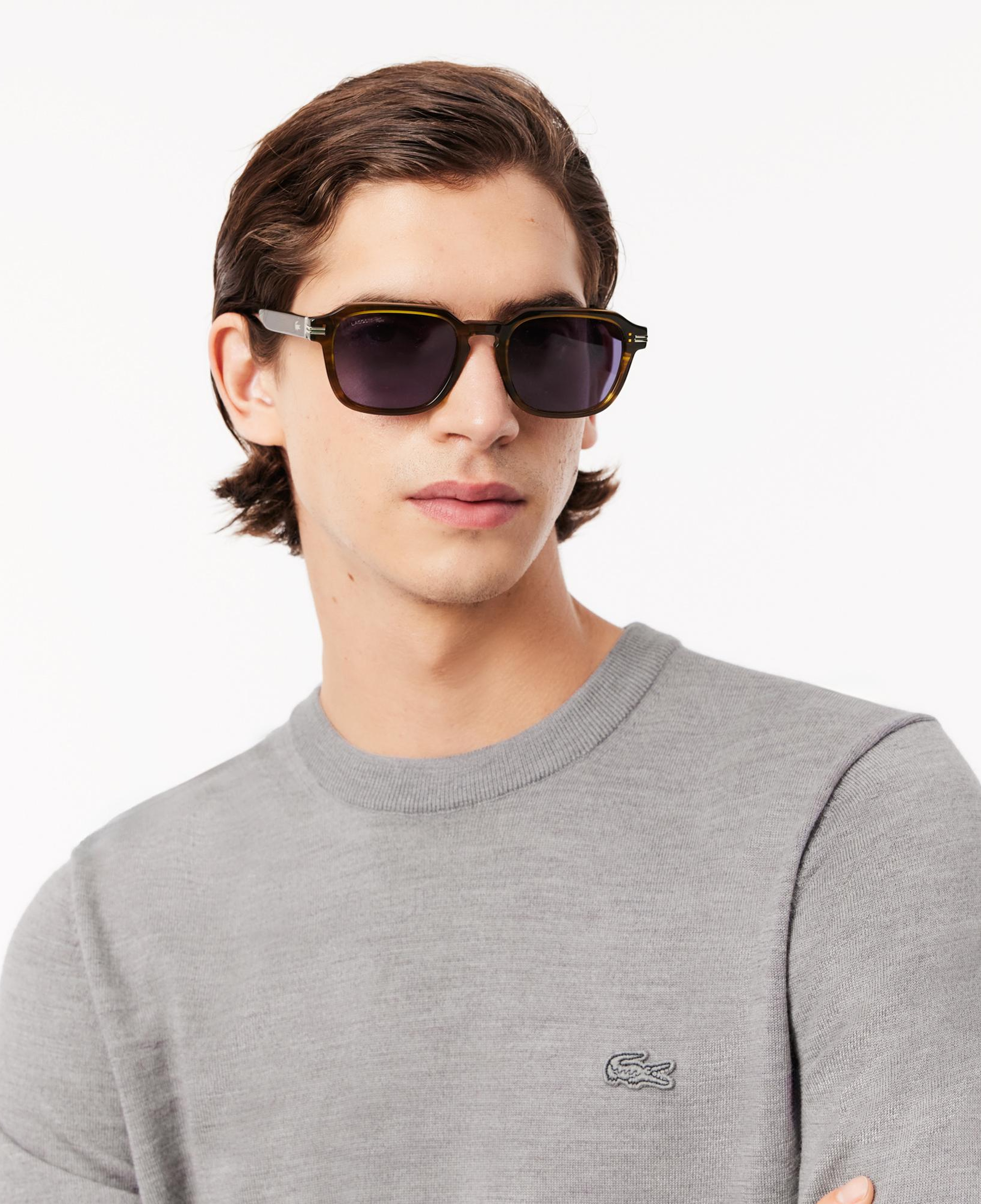 Erkek Regular Fit Bisiklet Yaka Yün Gri Triko