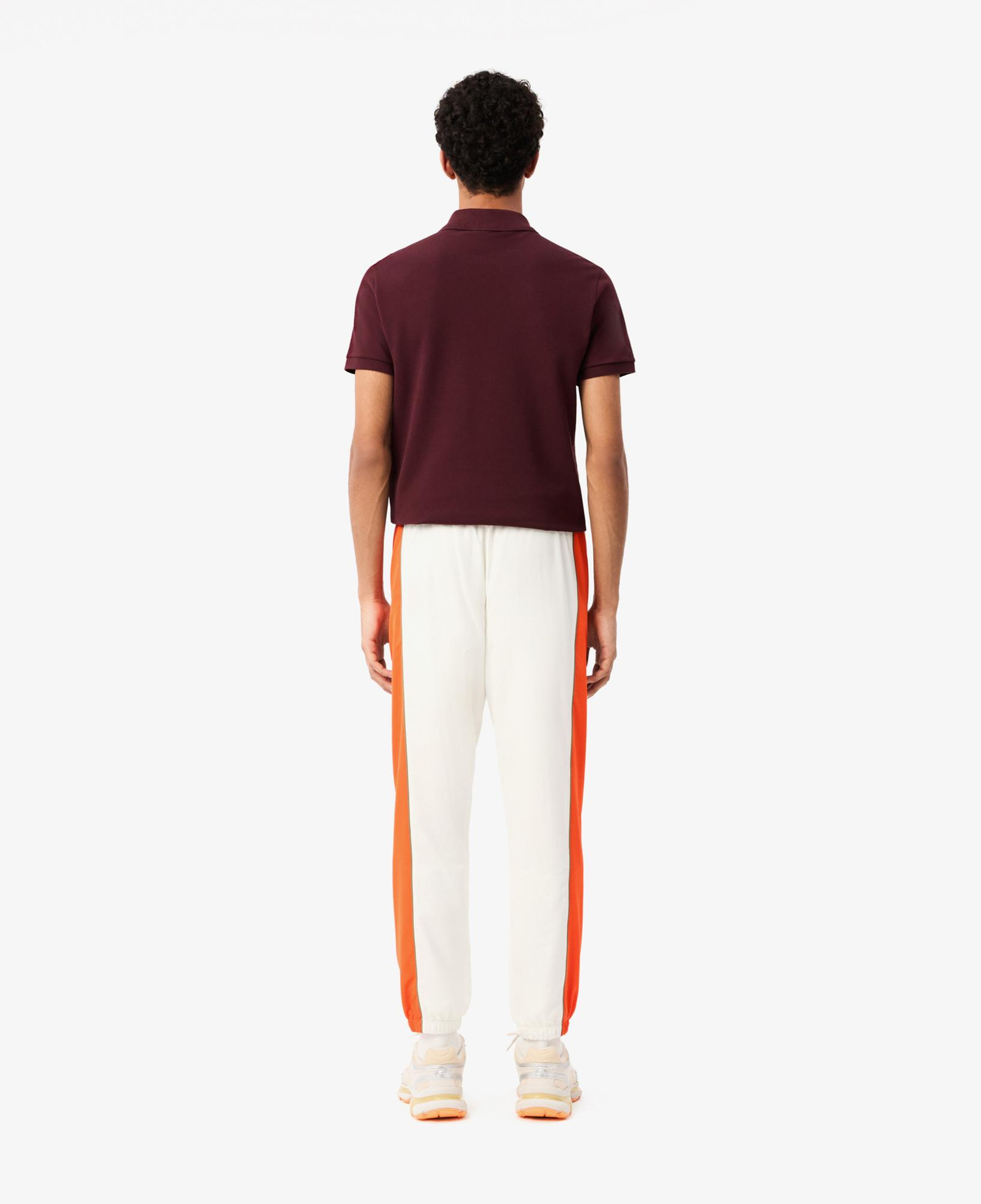 Erkek Regular Fit Renk Bloklu Beyaz Eşofman Altı