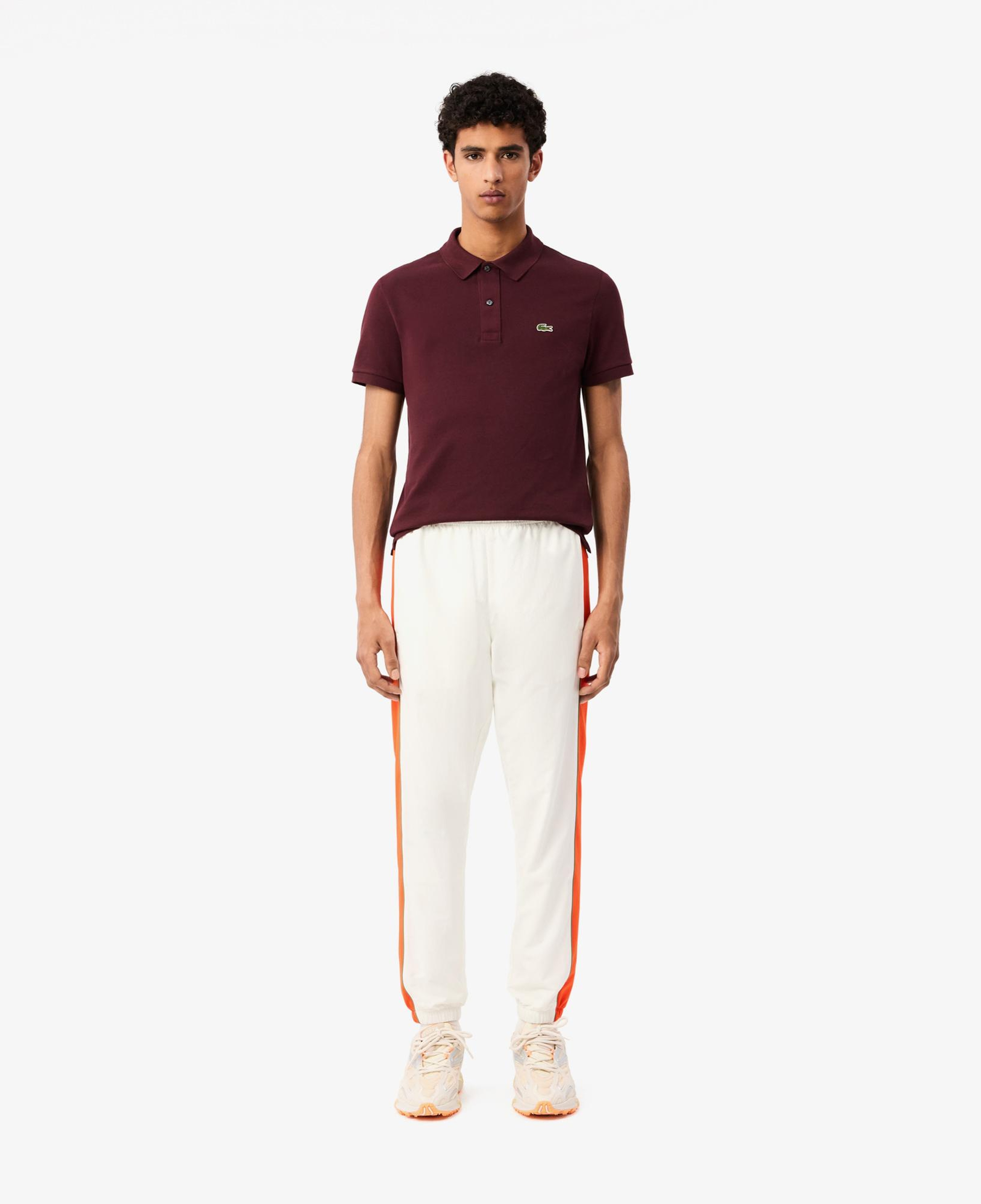 Erkek Regular Fit Renk Bloklu Beyaz Eşofman Altı