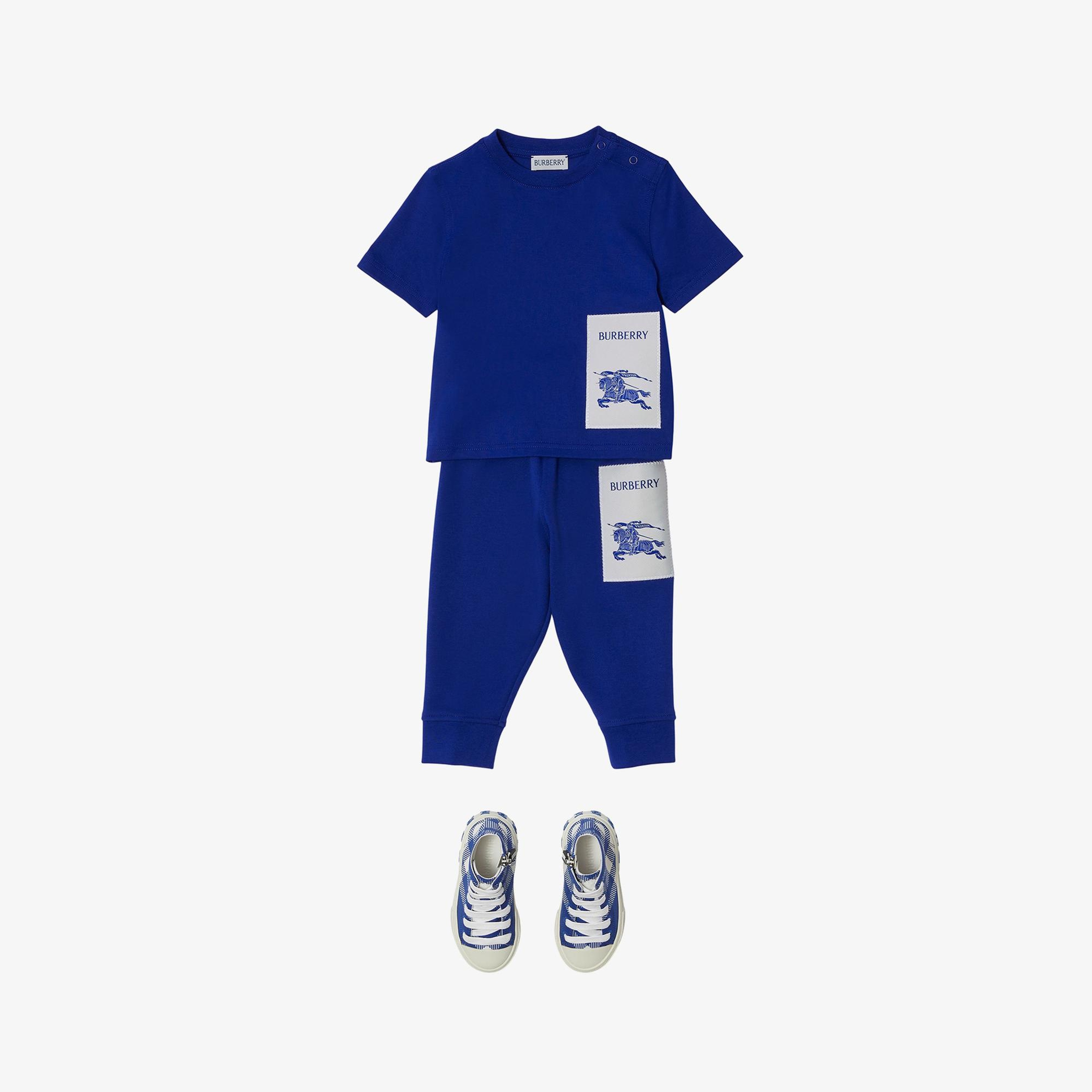 Burberry Çocuk Mavi Tshirt