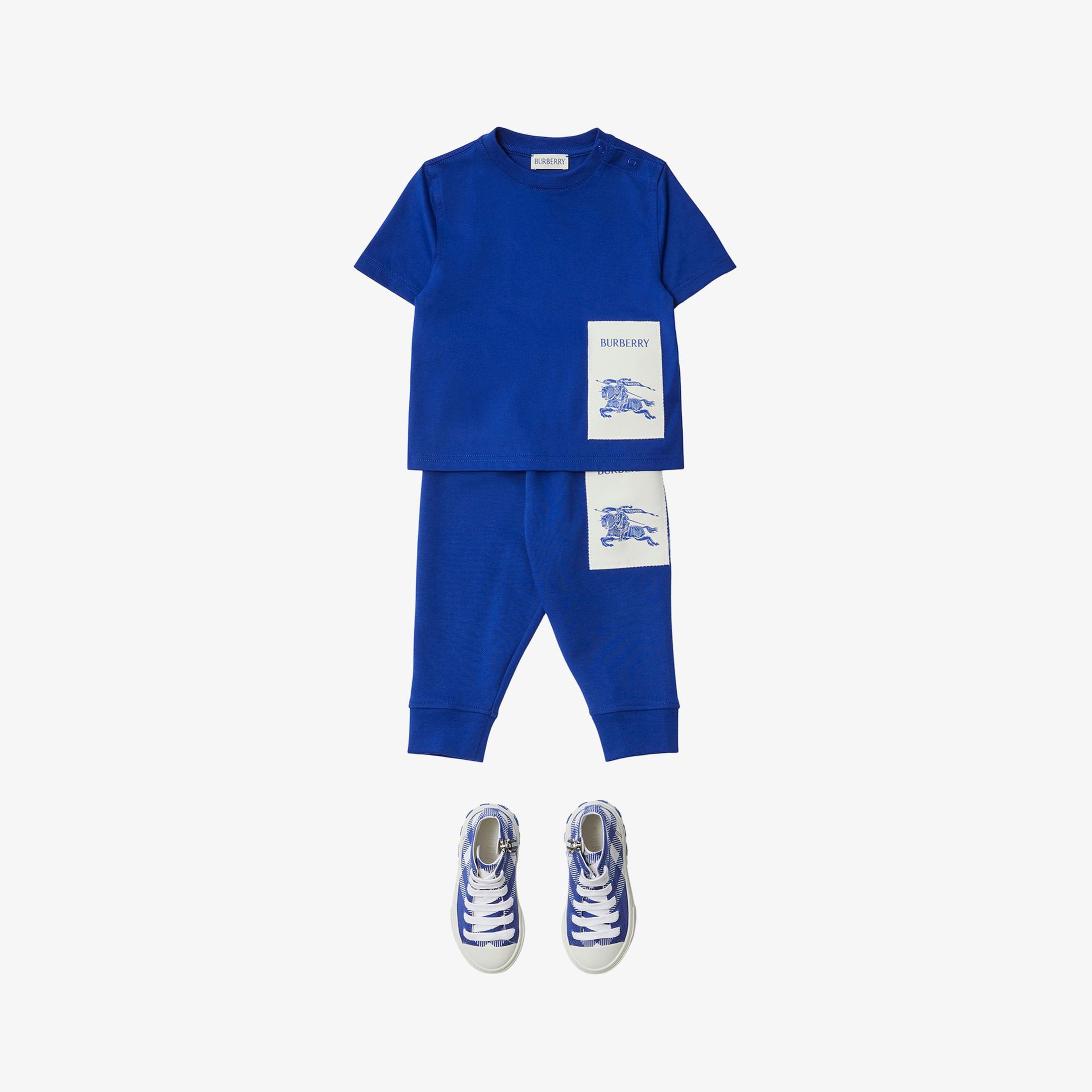 Burberry Çocuk Mavi Tshirt