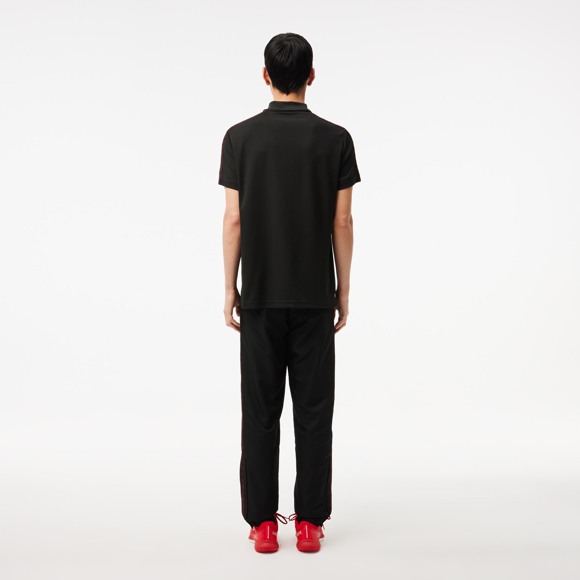 Erkek Relaxed Fit Baskılı Siyah Eşofman Altı