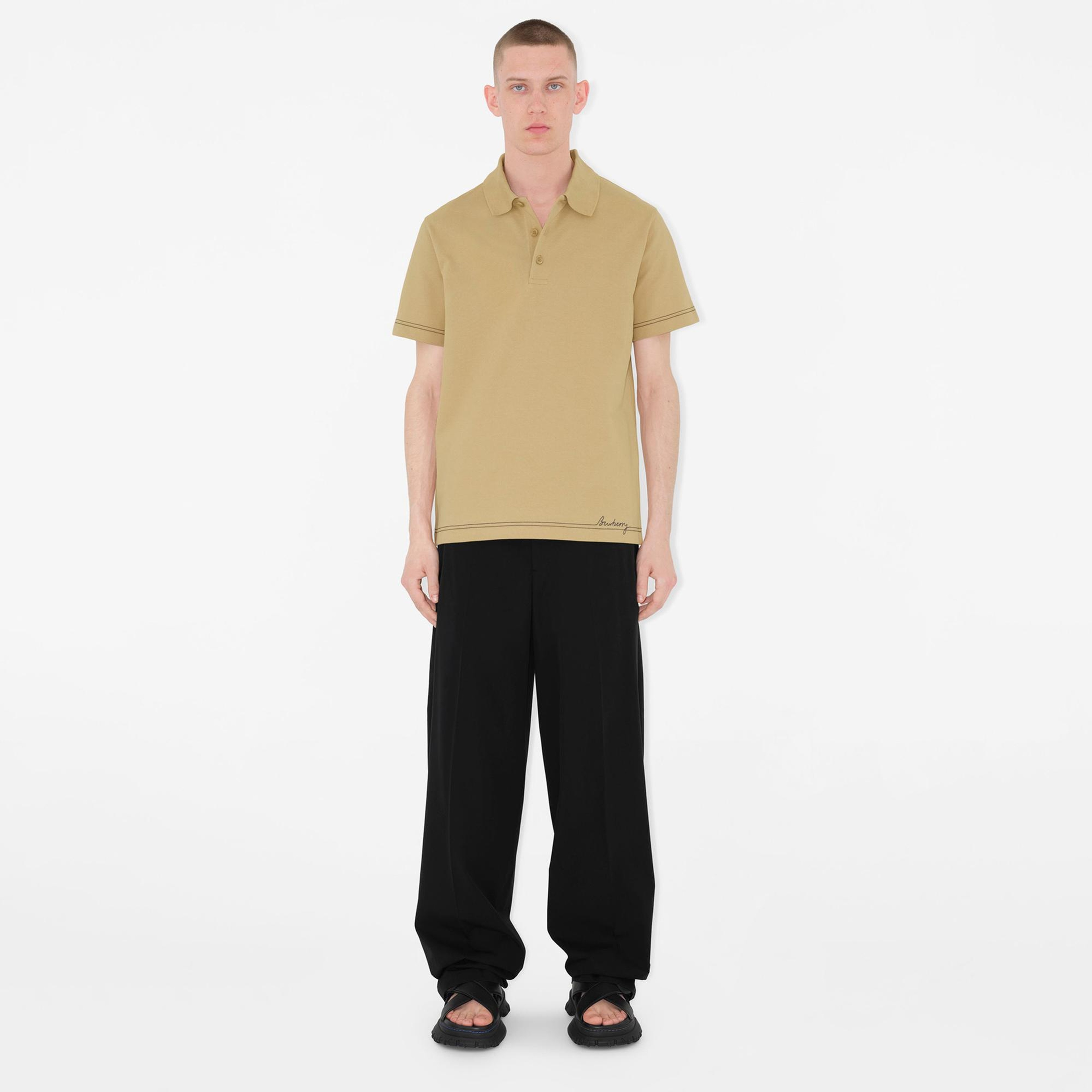 Burberry Erkek Bej Polo