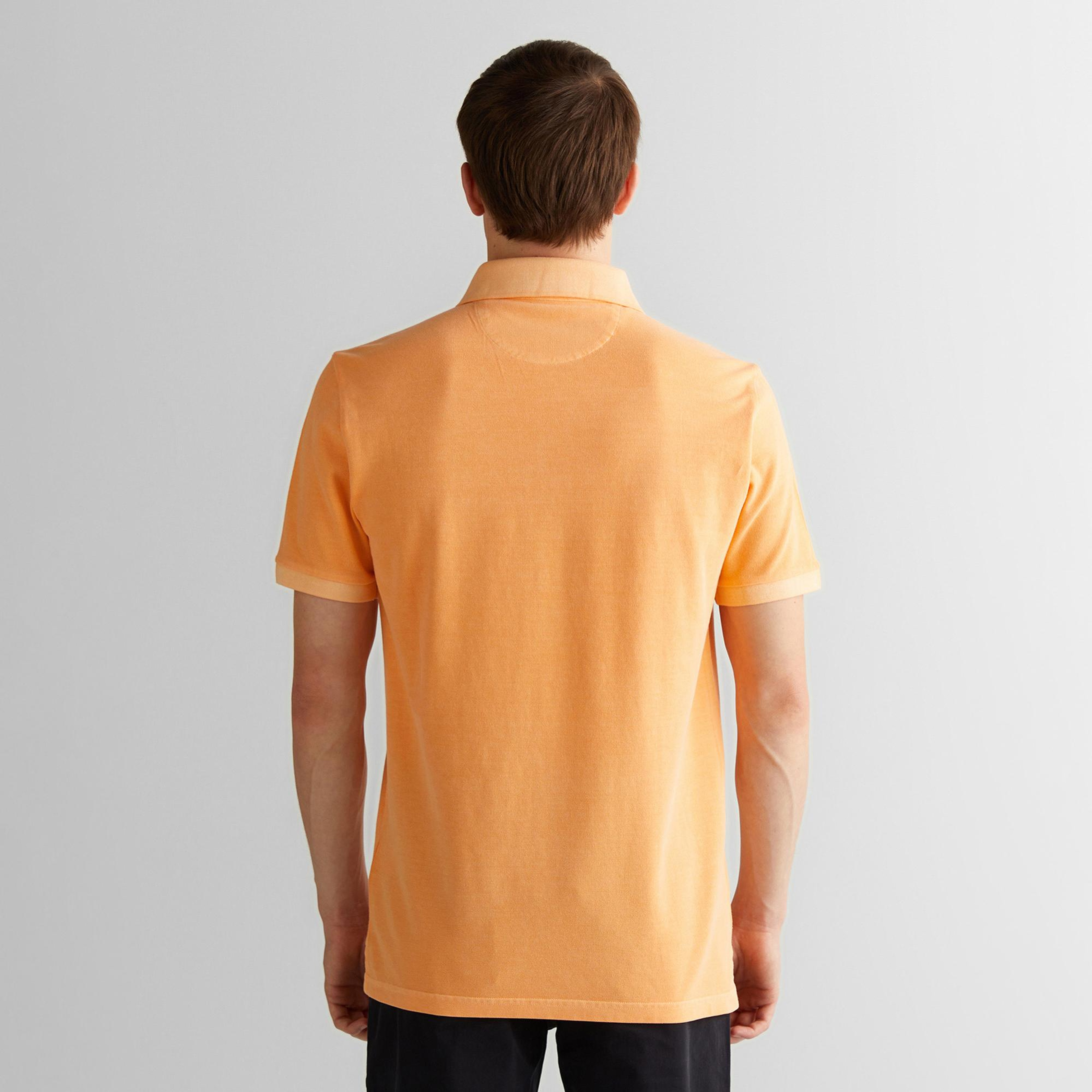 GANT Erkek Turuncu Regular Fit Polo