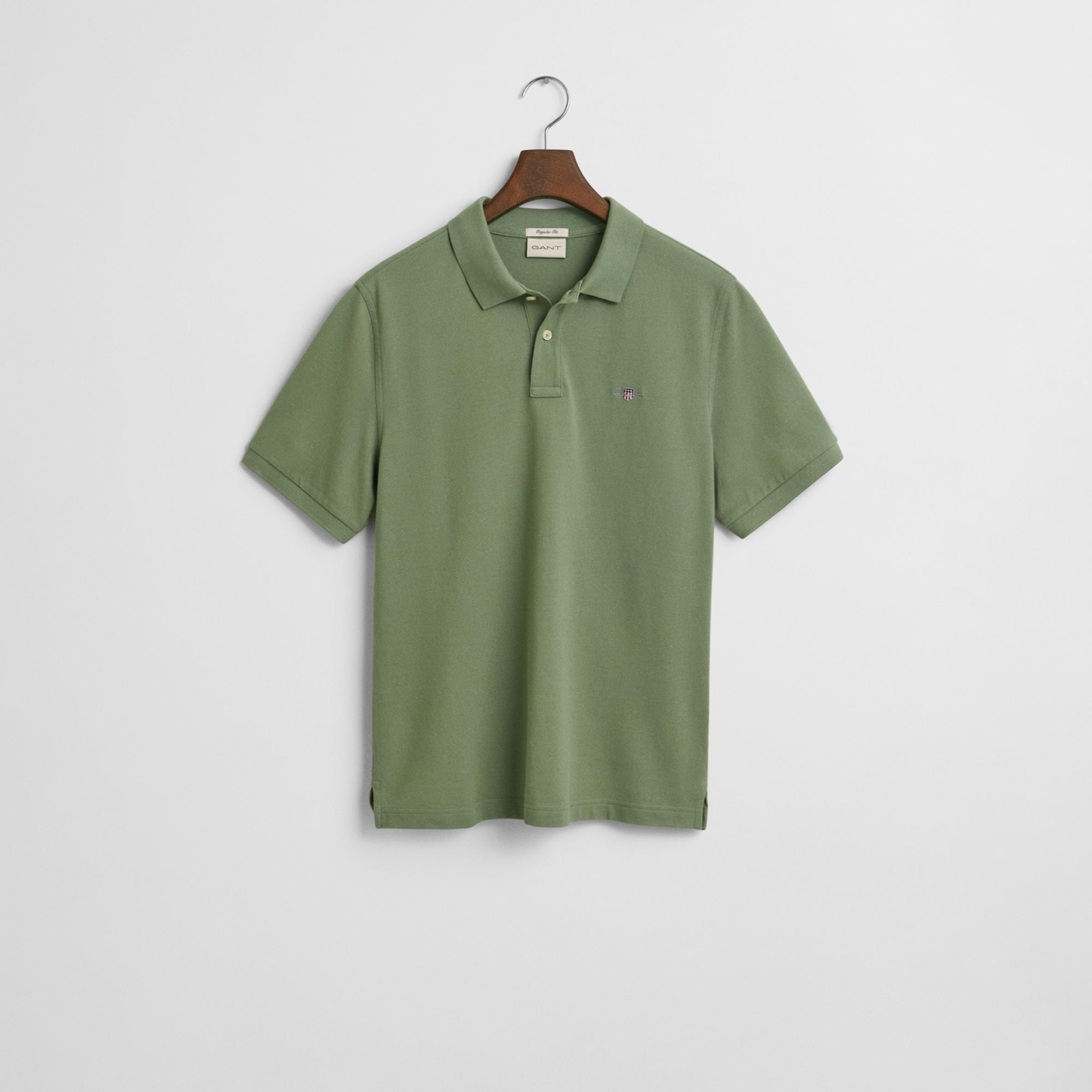 GANT Erkek Yeşil Regular Fit Polo