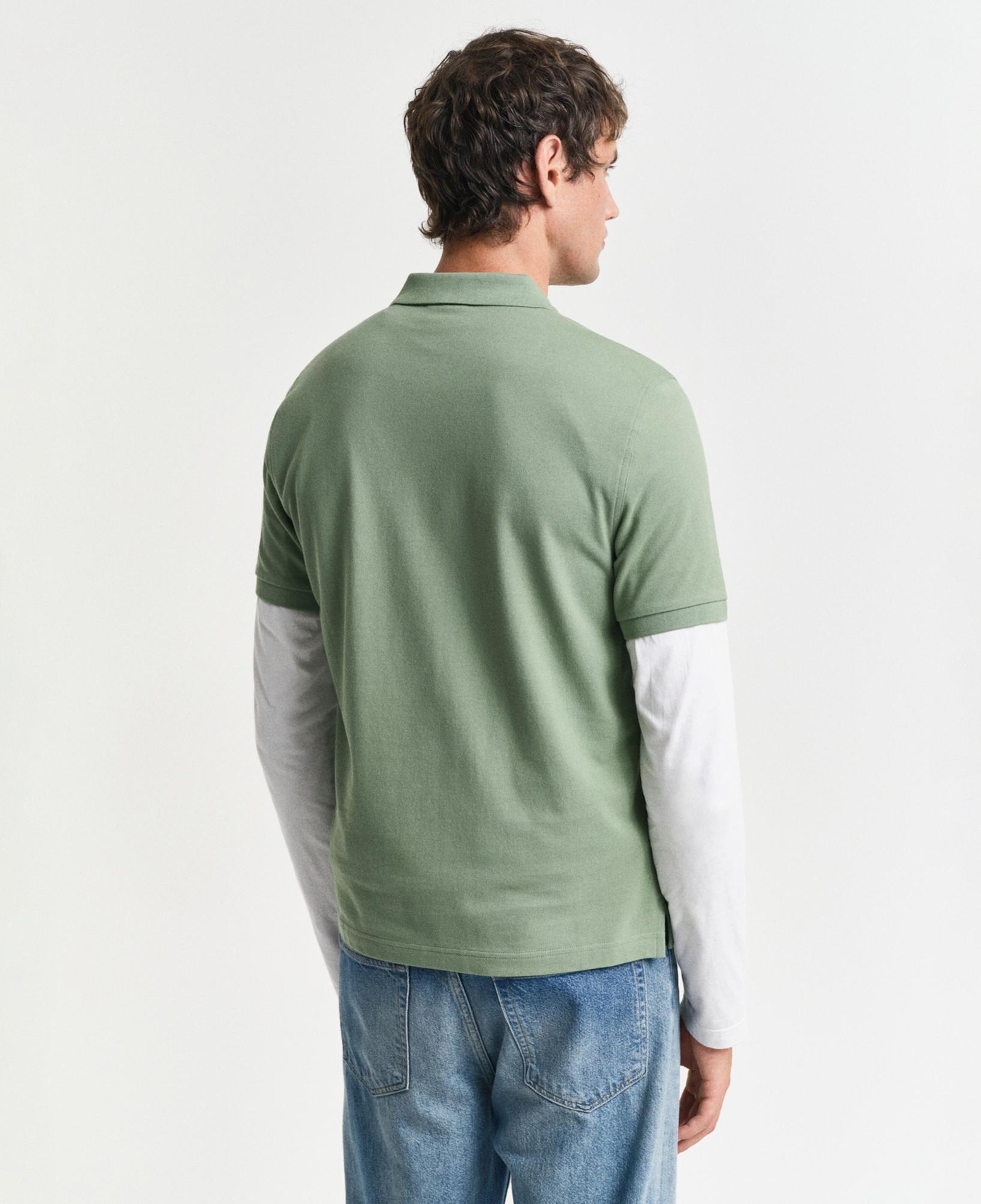 GANT Erkek Yeşil Regular Fit Polo