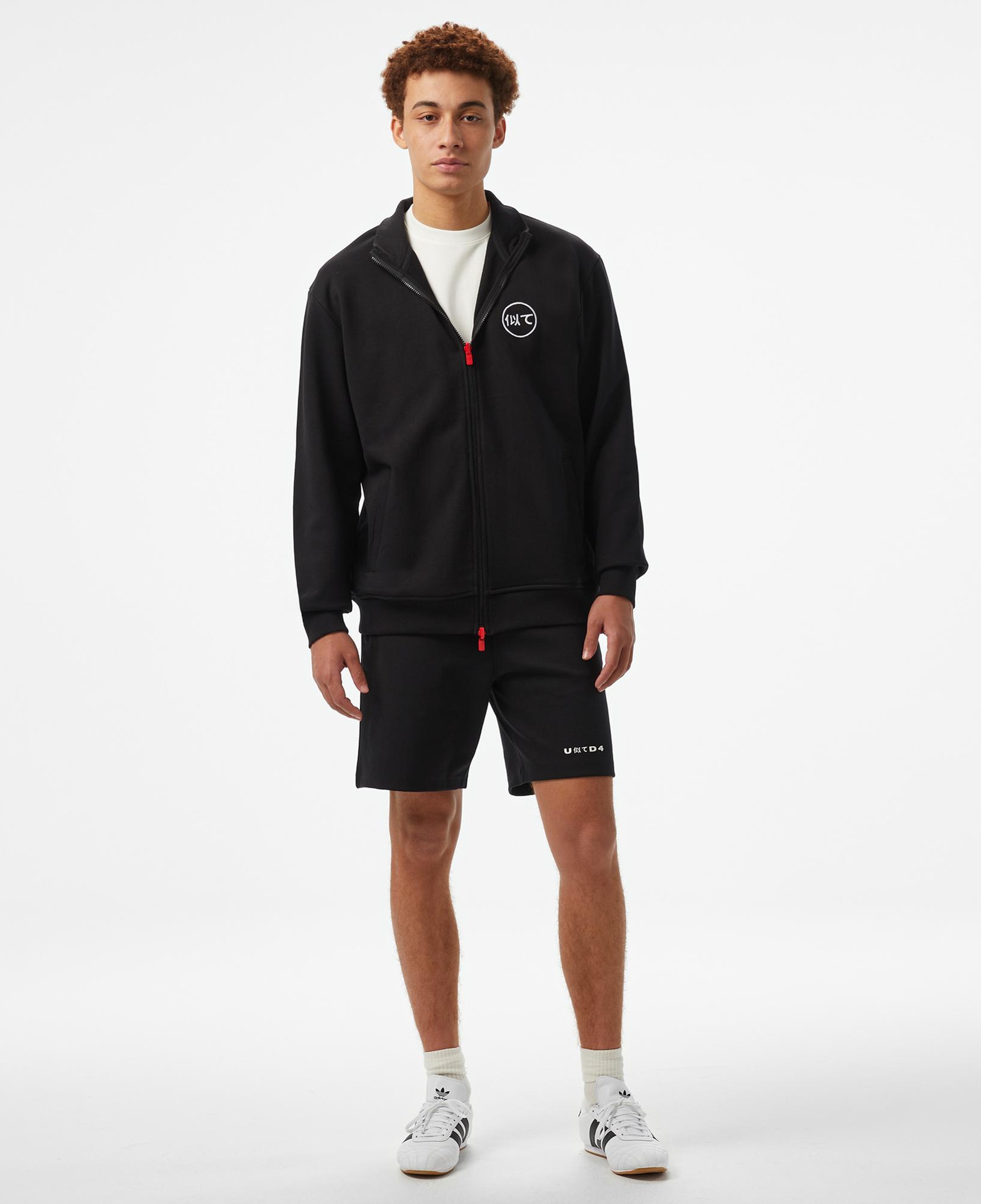UNITED4 Motto Erkek Siyah Sweatshirt