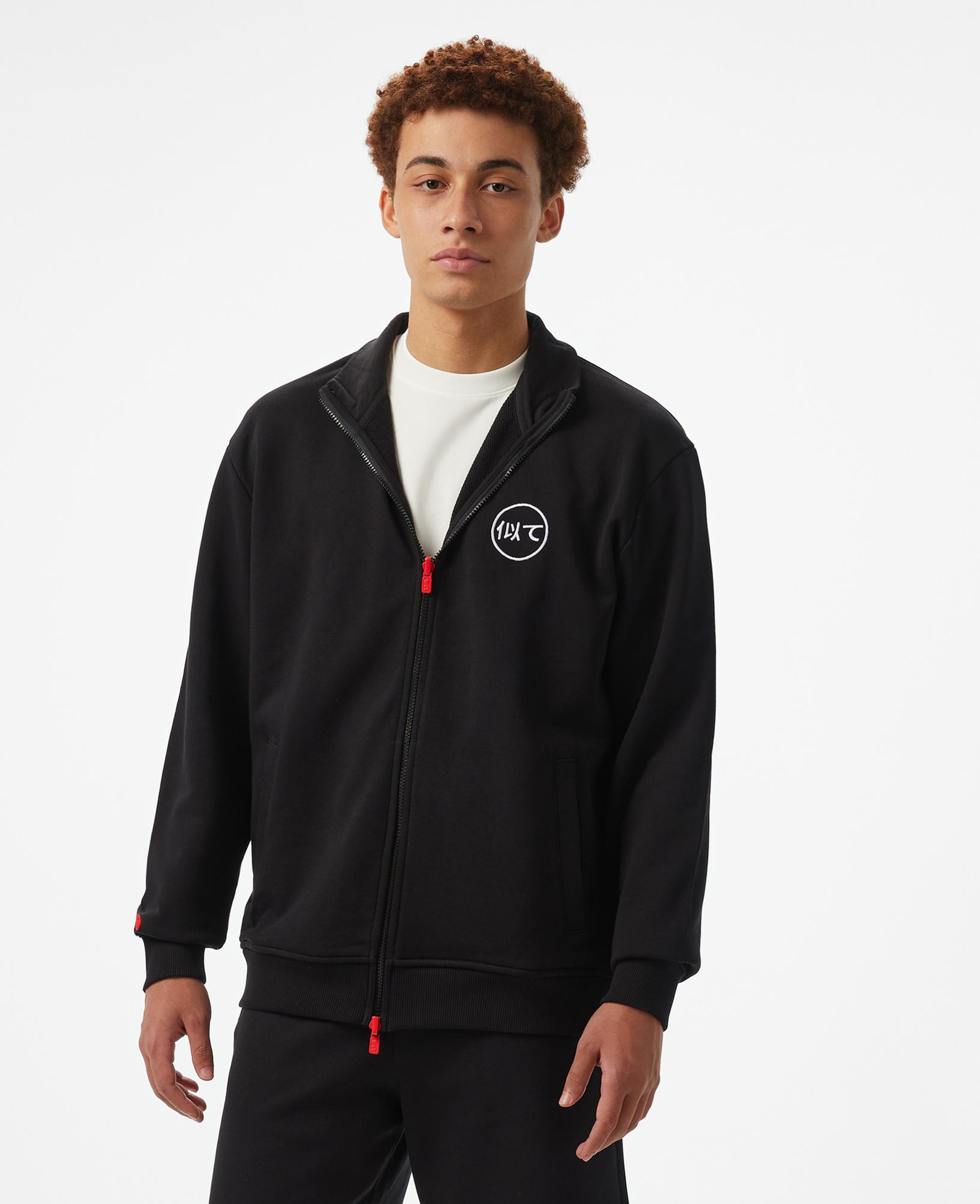 UNITED4 Motto Erkek Siyah Sweatshirt