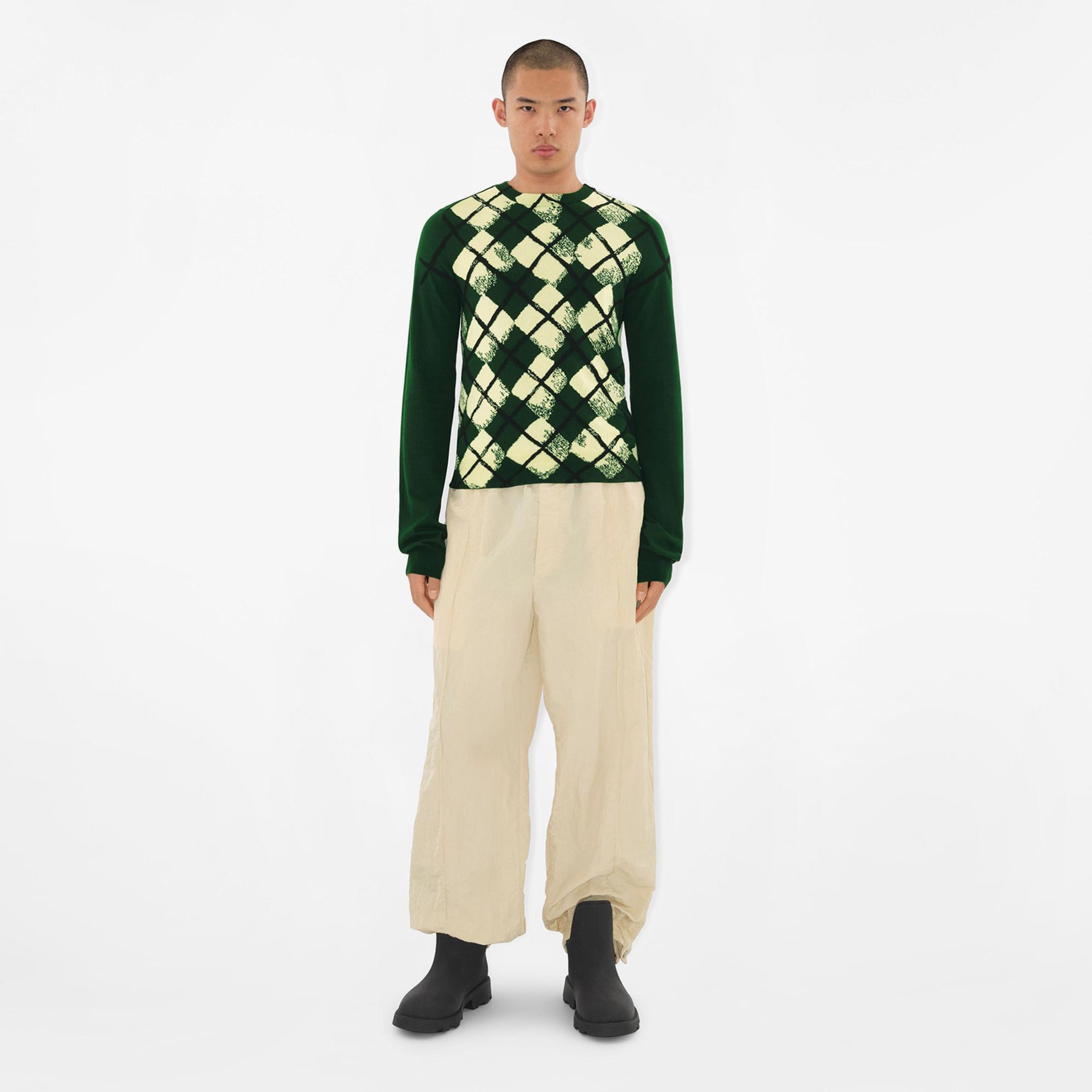 Burberry Erkek Yeşil Triko