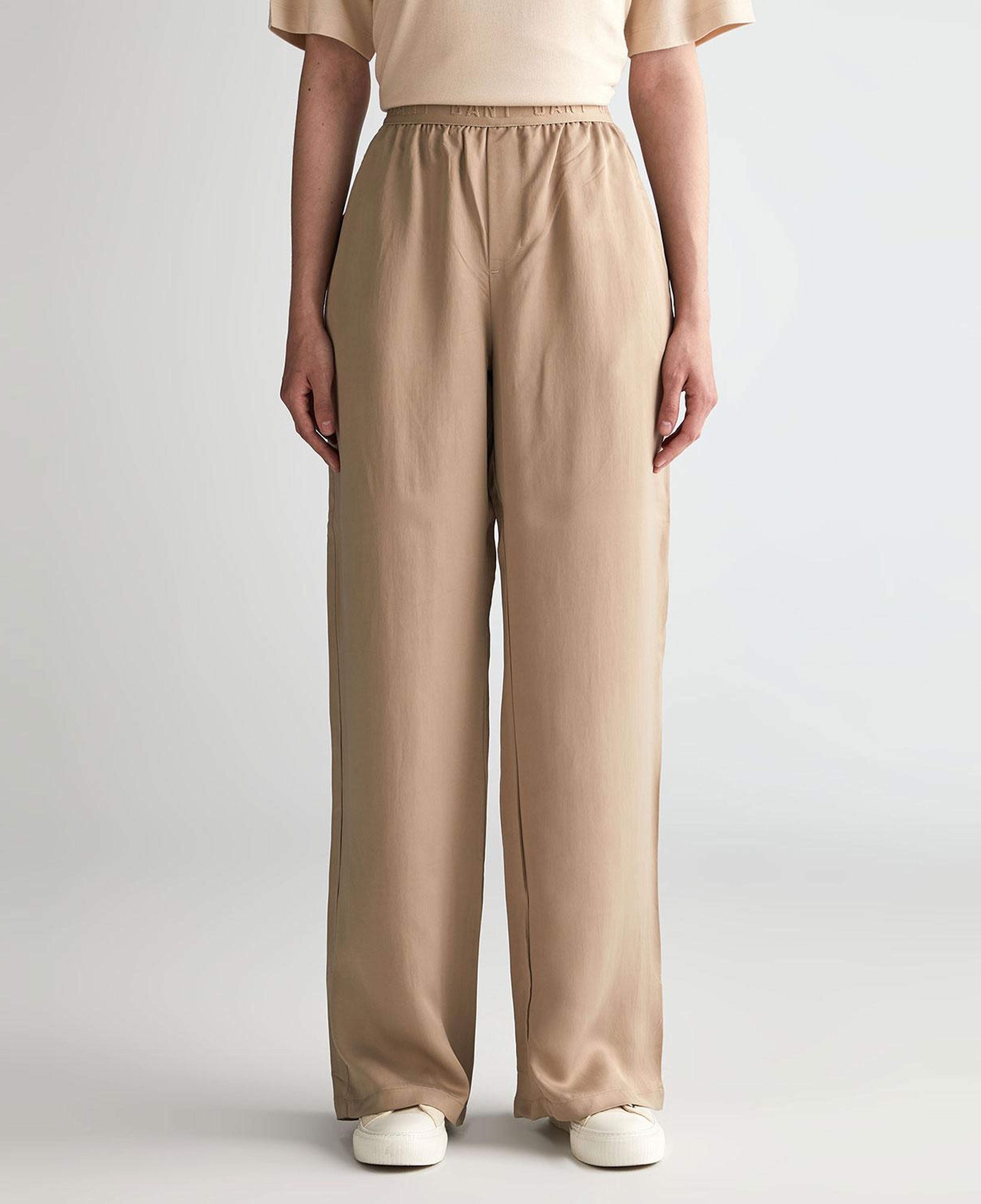 GANT Kadın Bej Regular Fit Pantolon