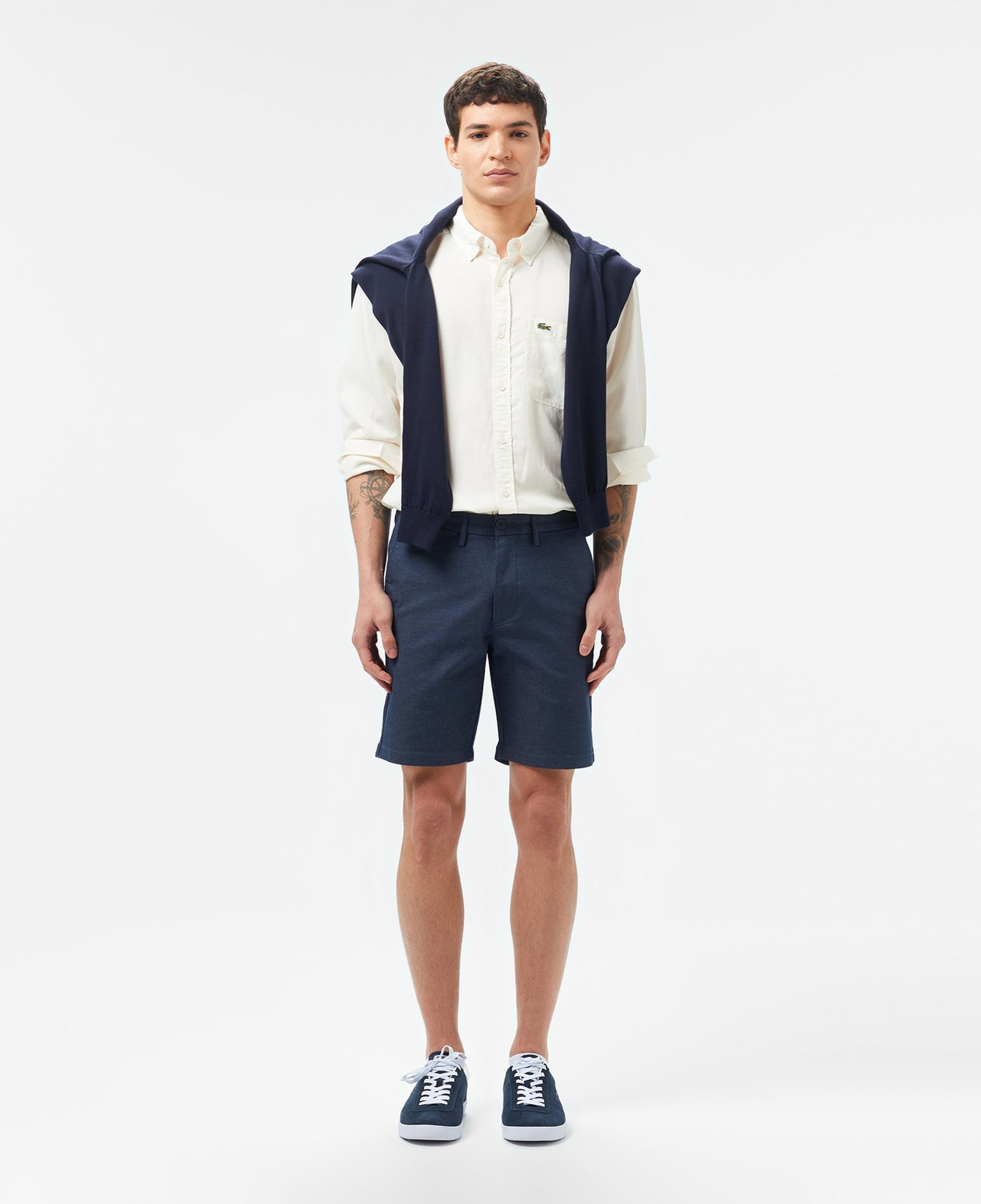 Lacoste Erkek Regular Fit Düğmeli Yaka Beyaz Gömlek