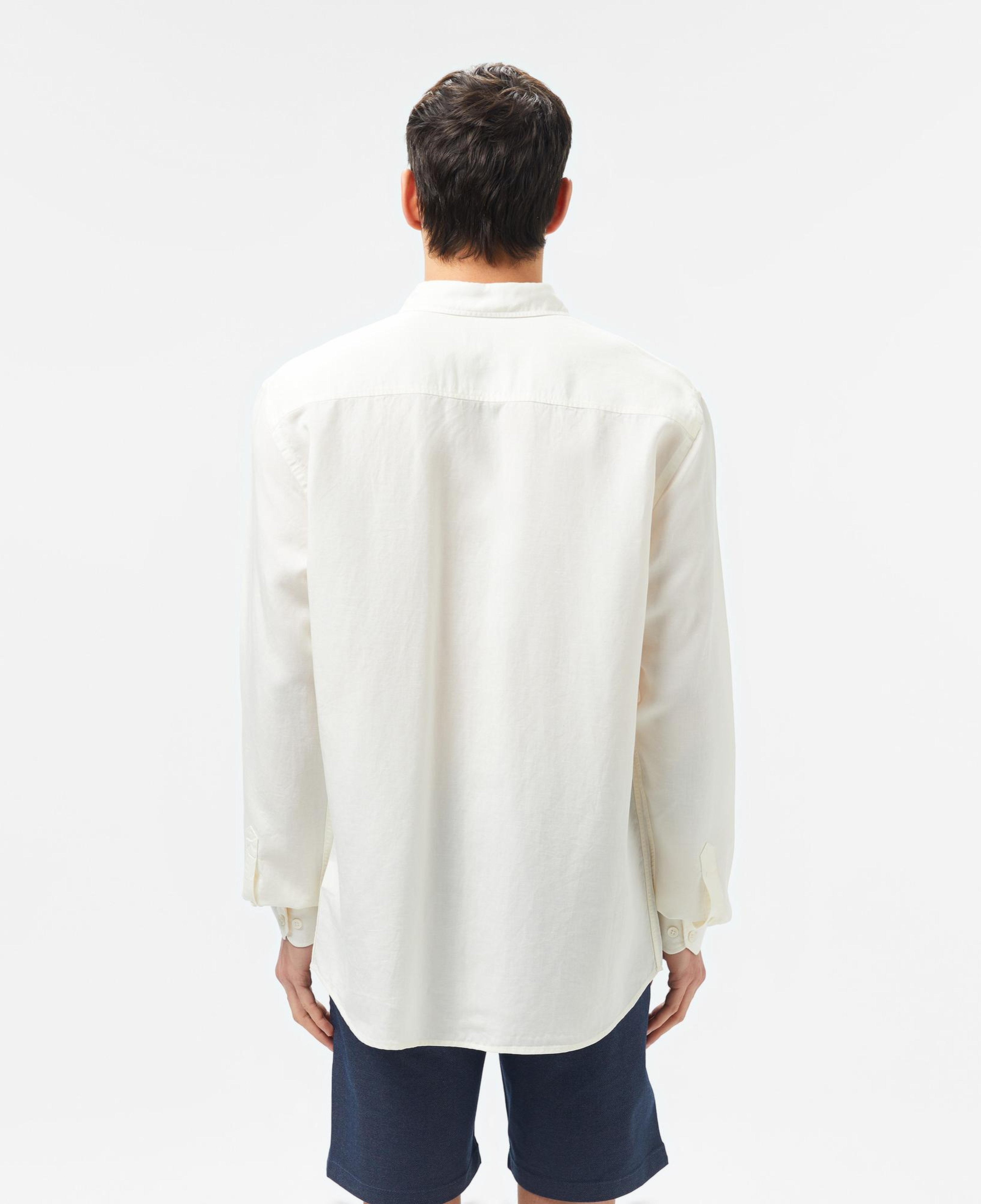 Lacoste Erkek Regular Fit Düğmeli Yaka Beyaz Gömlek