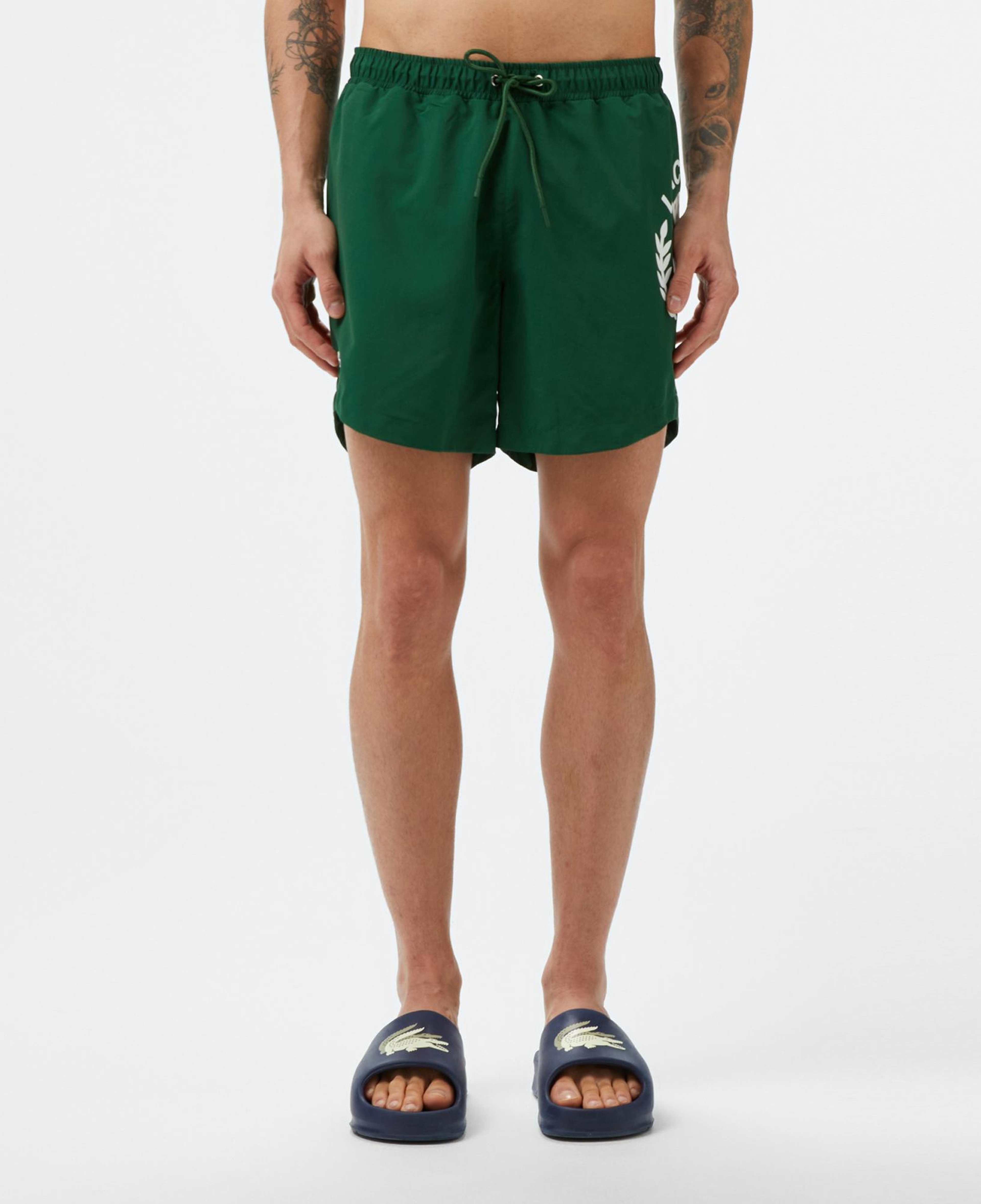 Erkek Regular Fit Baskılı Yeşil Mayo