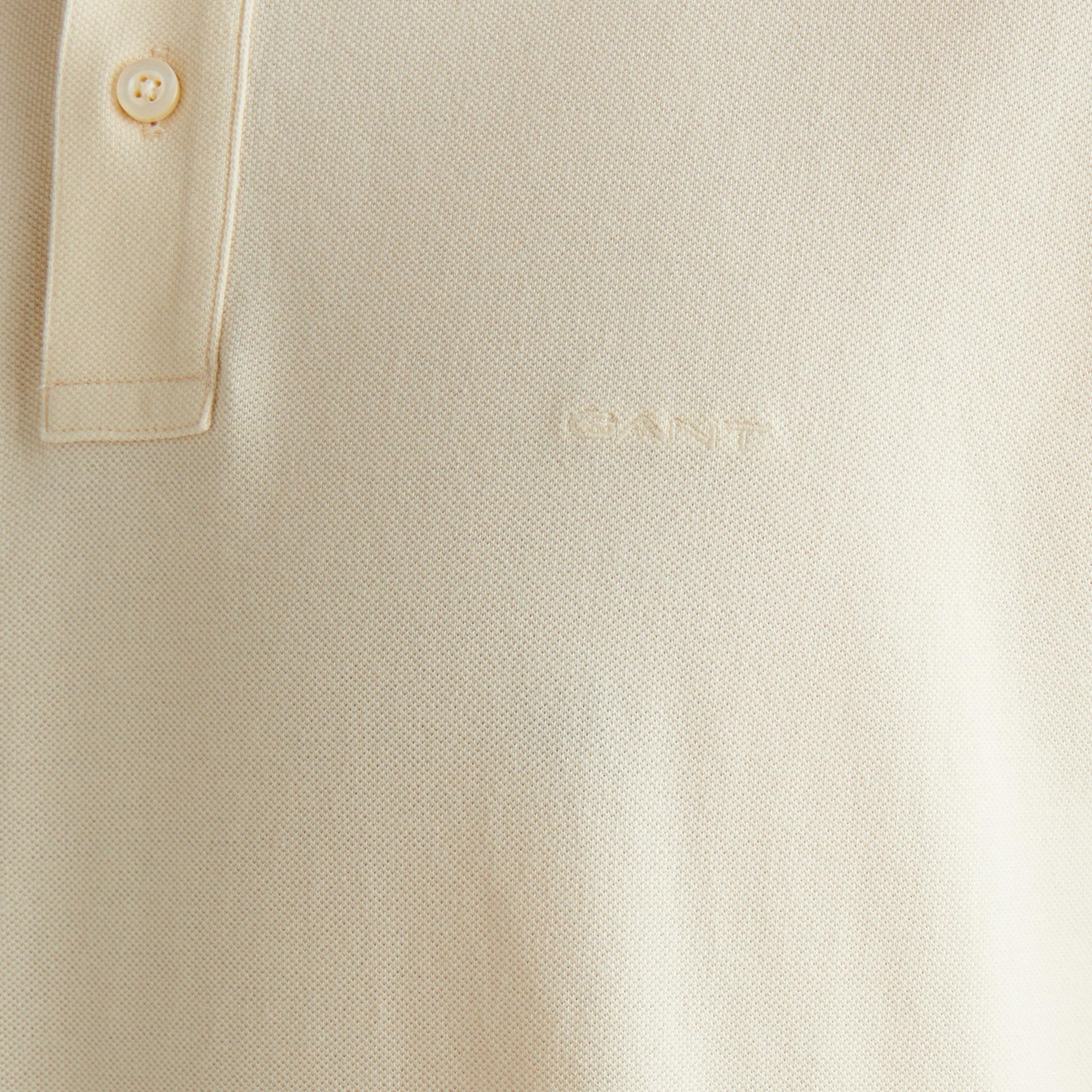 GANT Erkek Krem Regular Fit Polo