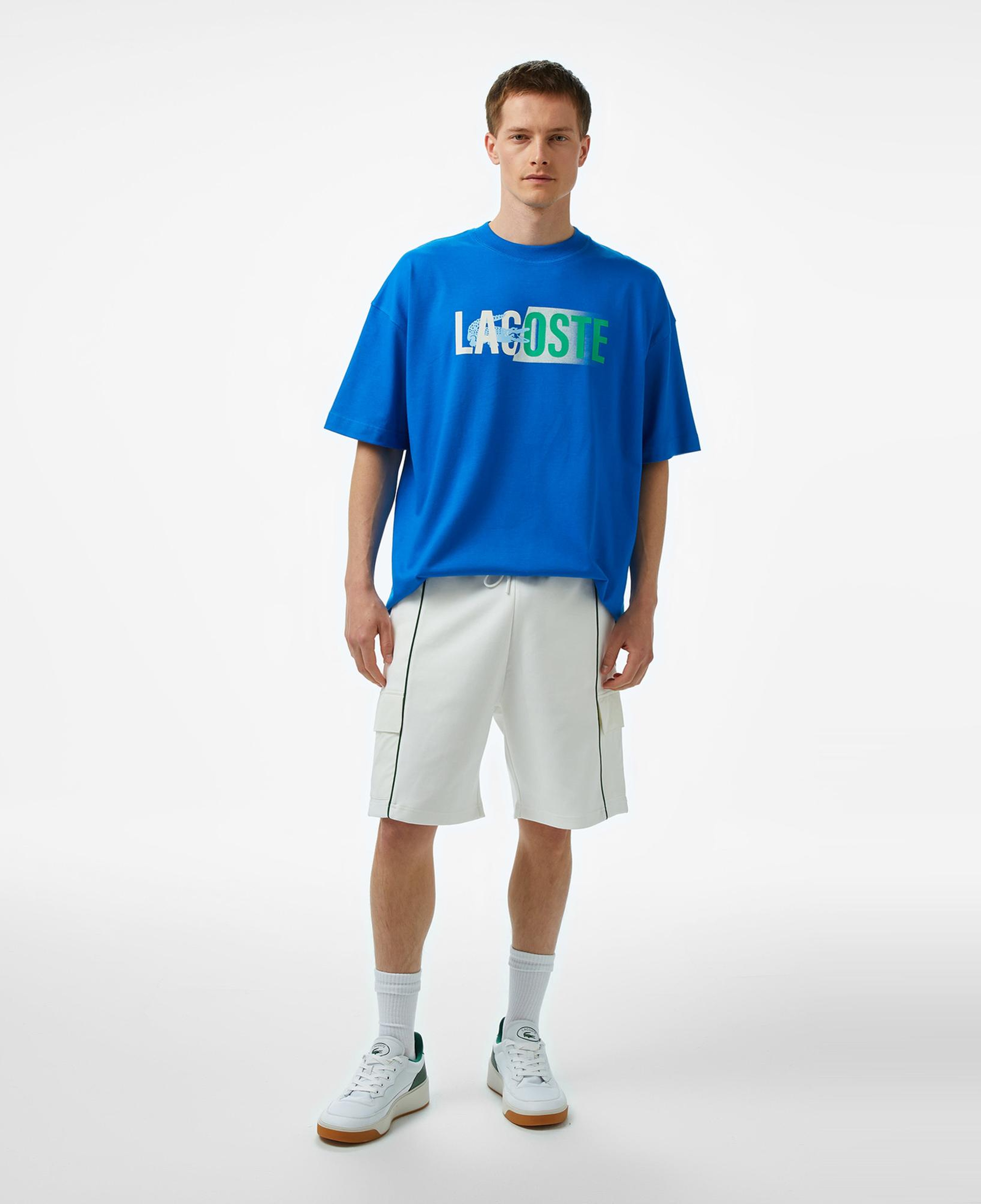 Lacoste House of SuperStep x Lacoste Erkek Beyaz Şort