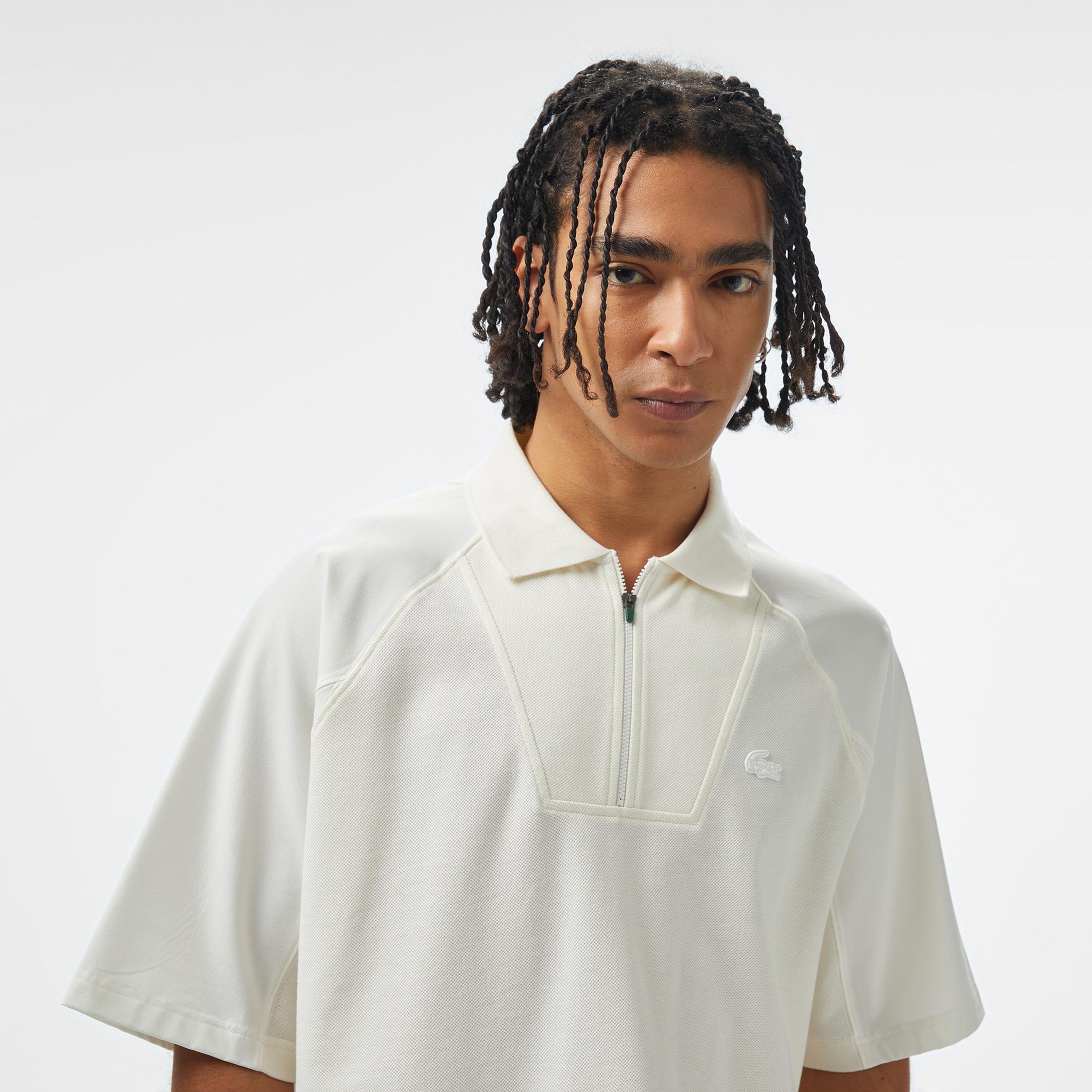 Lacoste House of SuperStep x Lacoste Erkek Beyaz Polo