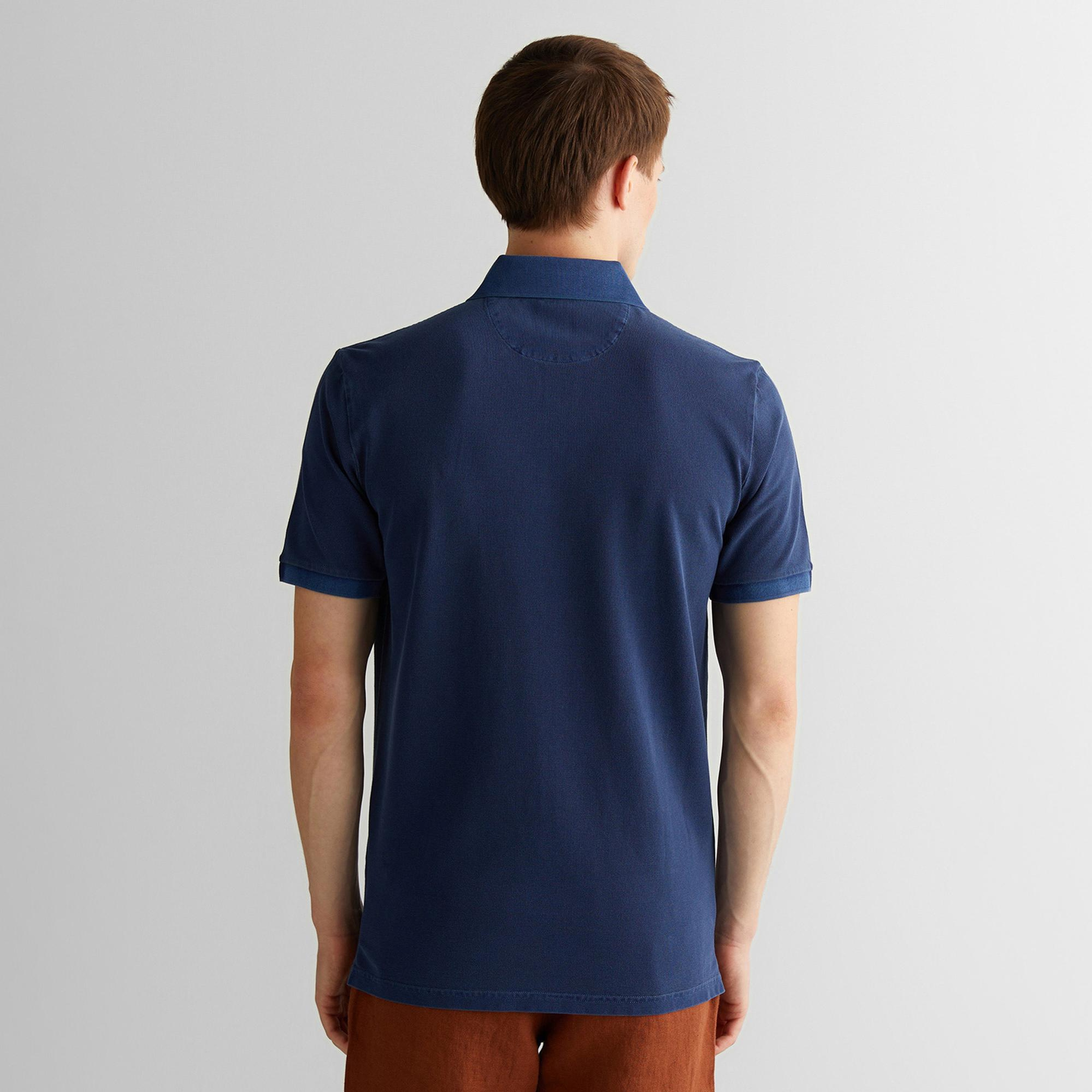 Gant Erkek Lacivert Regular Fit Polo