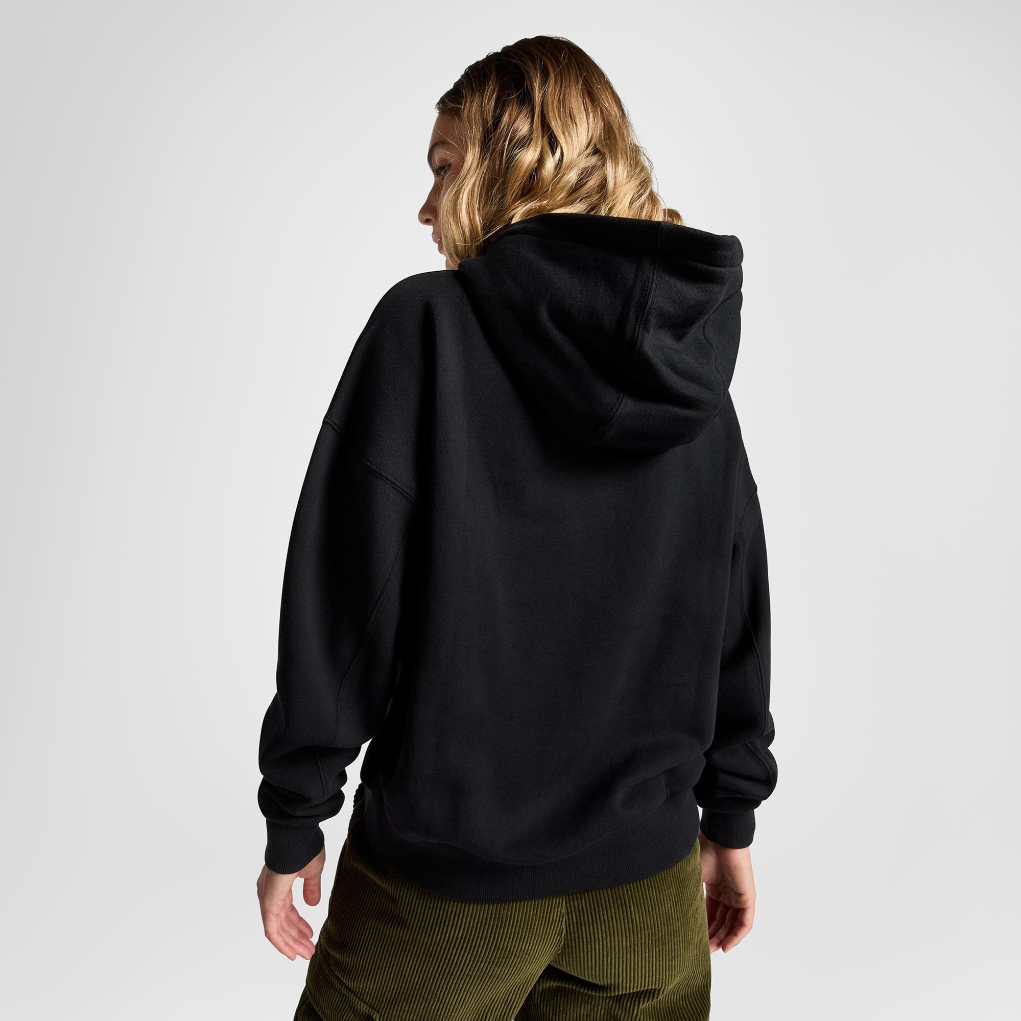 Converse Kadın Oversize Fit Siyah Hoodie