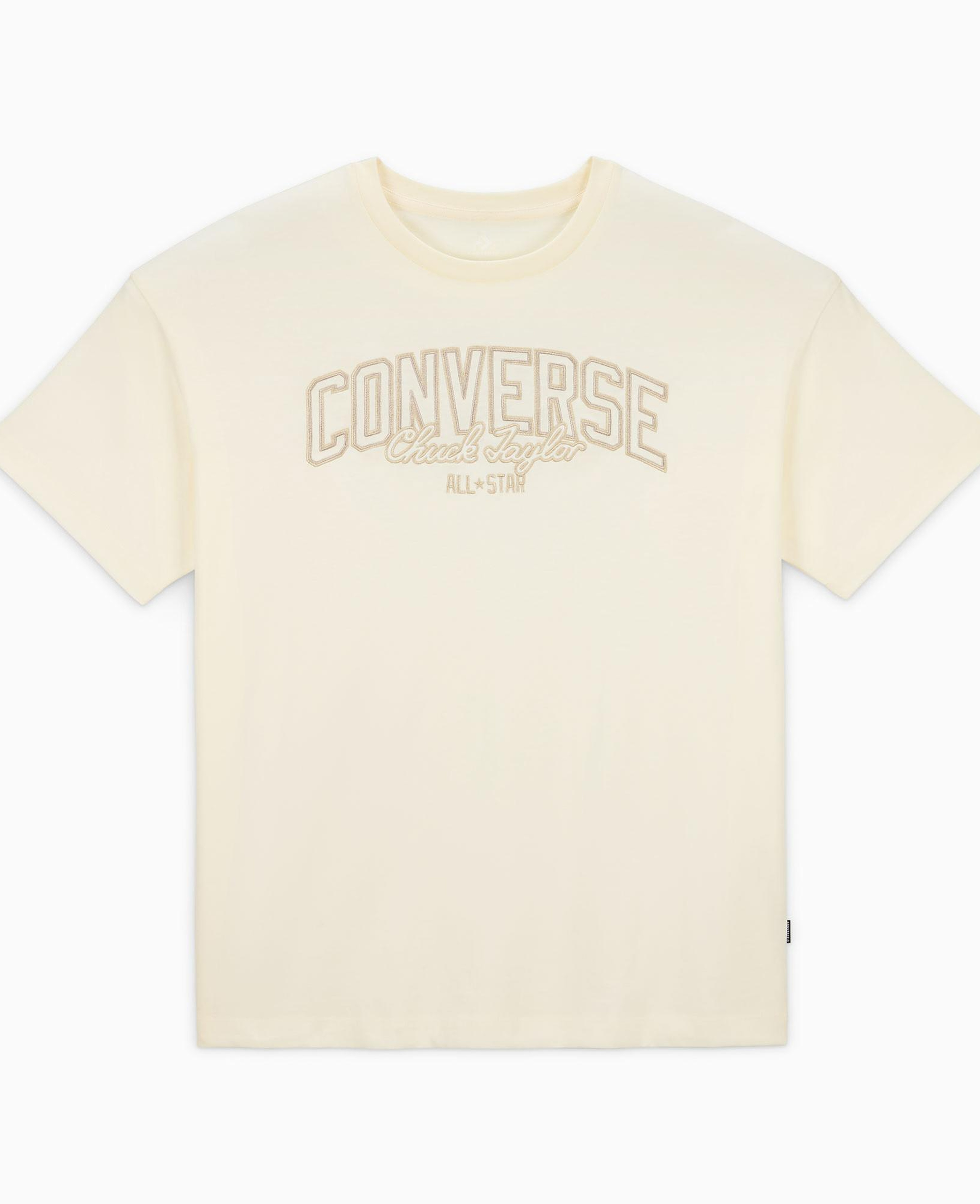 Converse Kadın Baskılı Krem T-Shirt