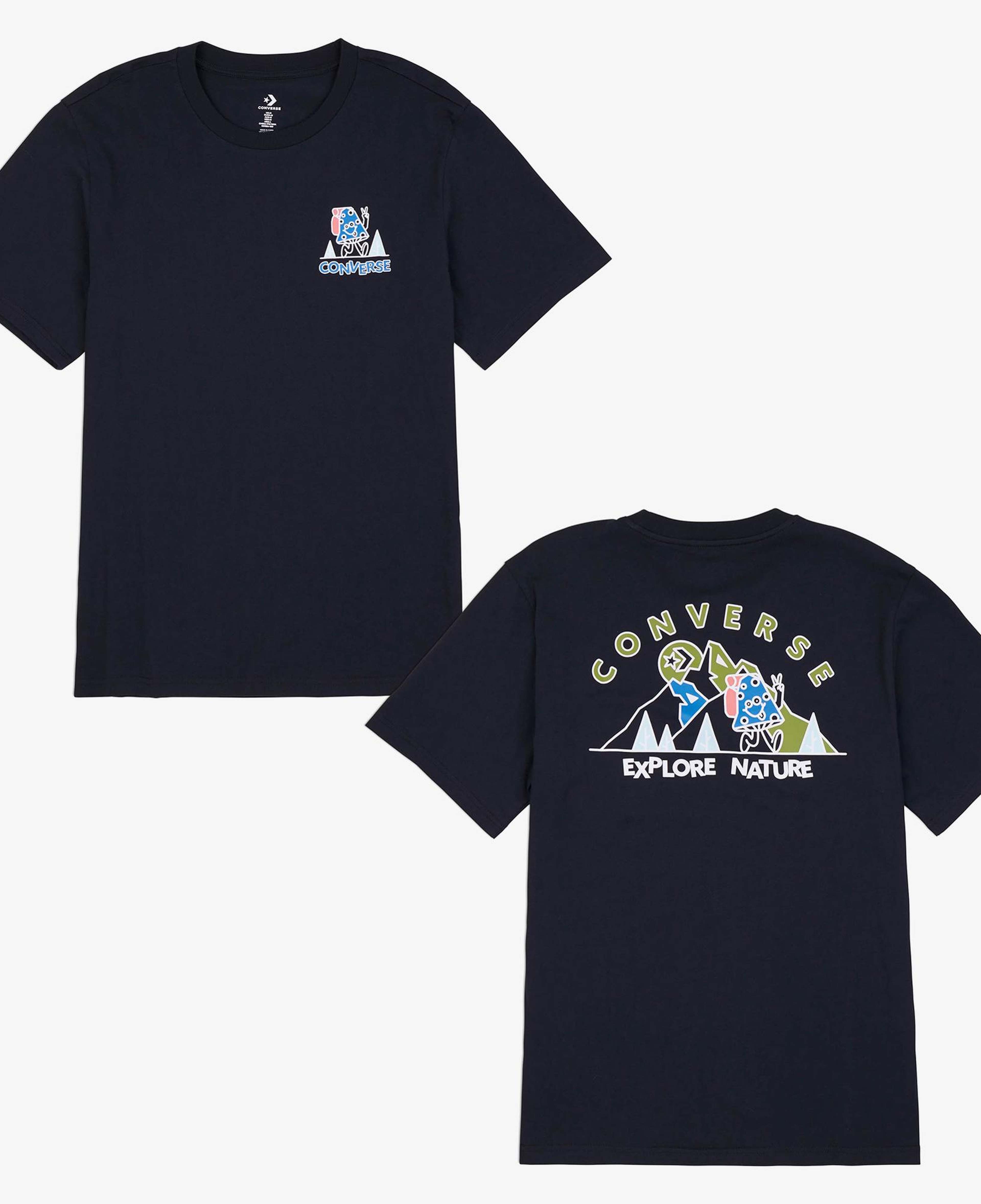 Converse Erkek Grafik Baskılı Lacivert T-Shirt