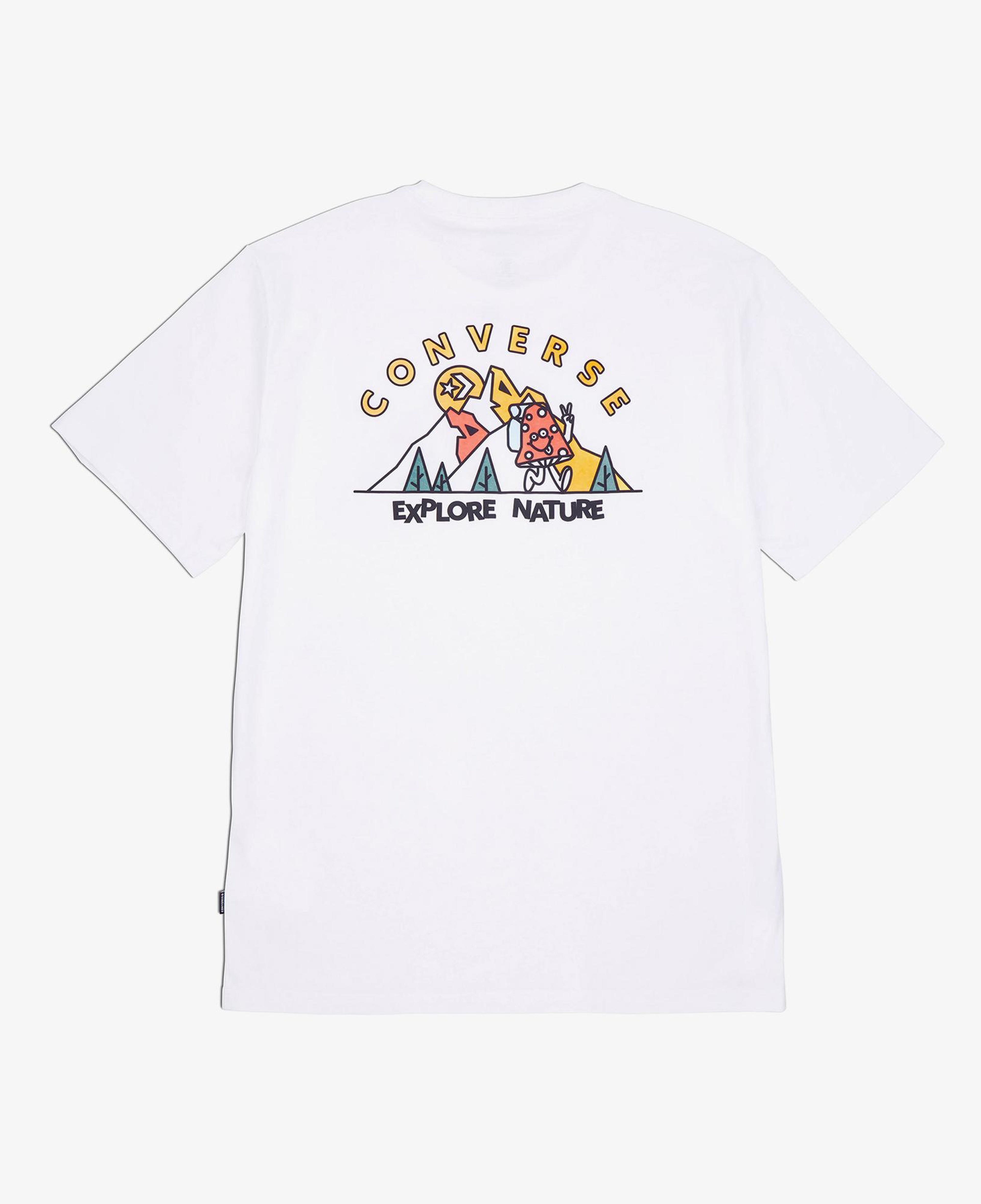 Converse Erkek Grafik Baskılı Beyaz T-Shirt