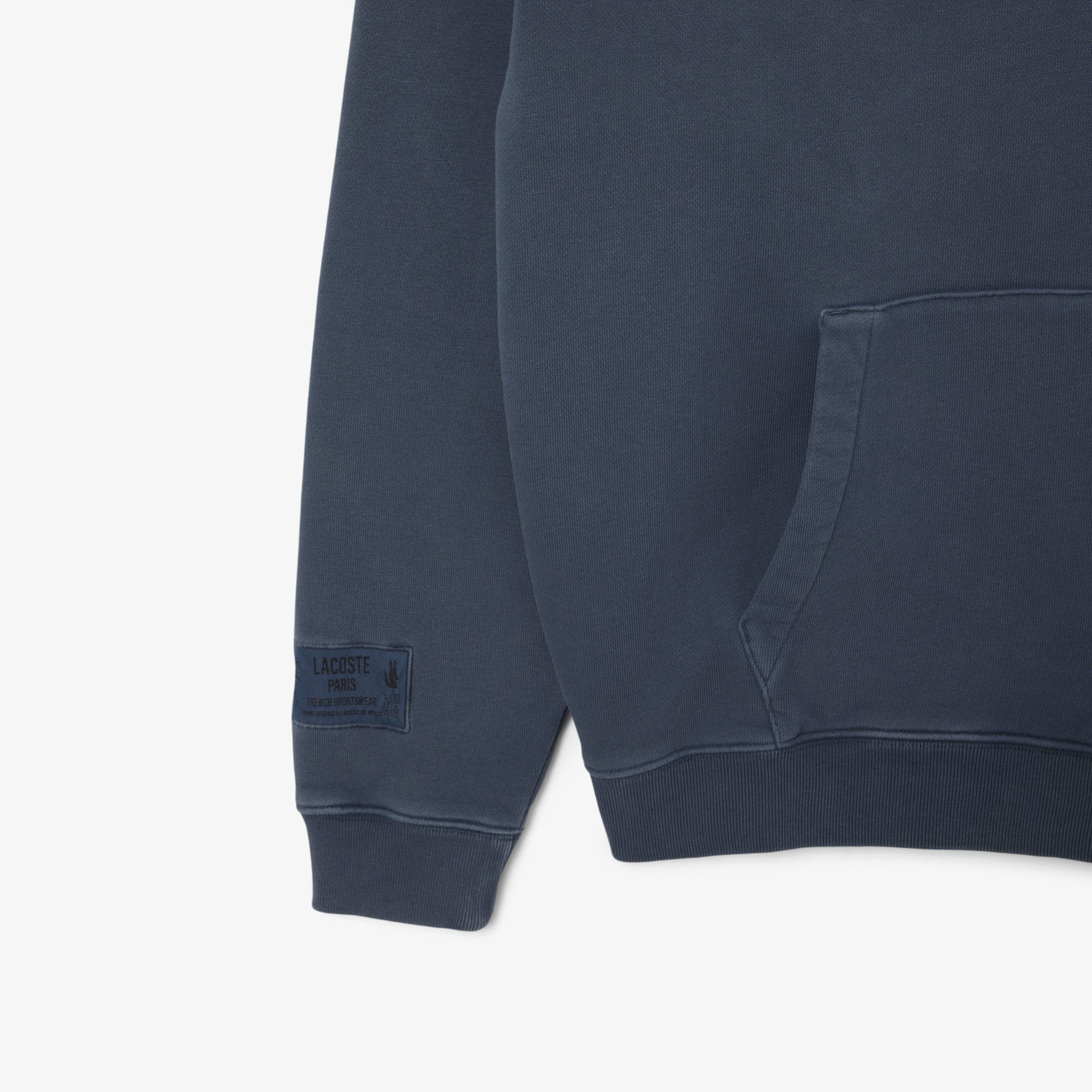 Lacoste Erkek Loose Fit Kapüşonlu Lacivert Sweatshirt