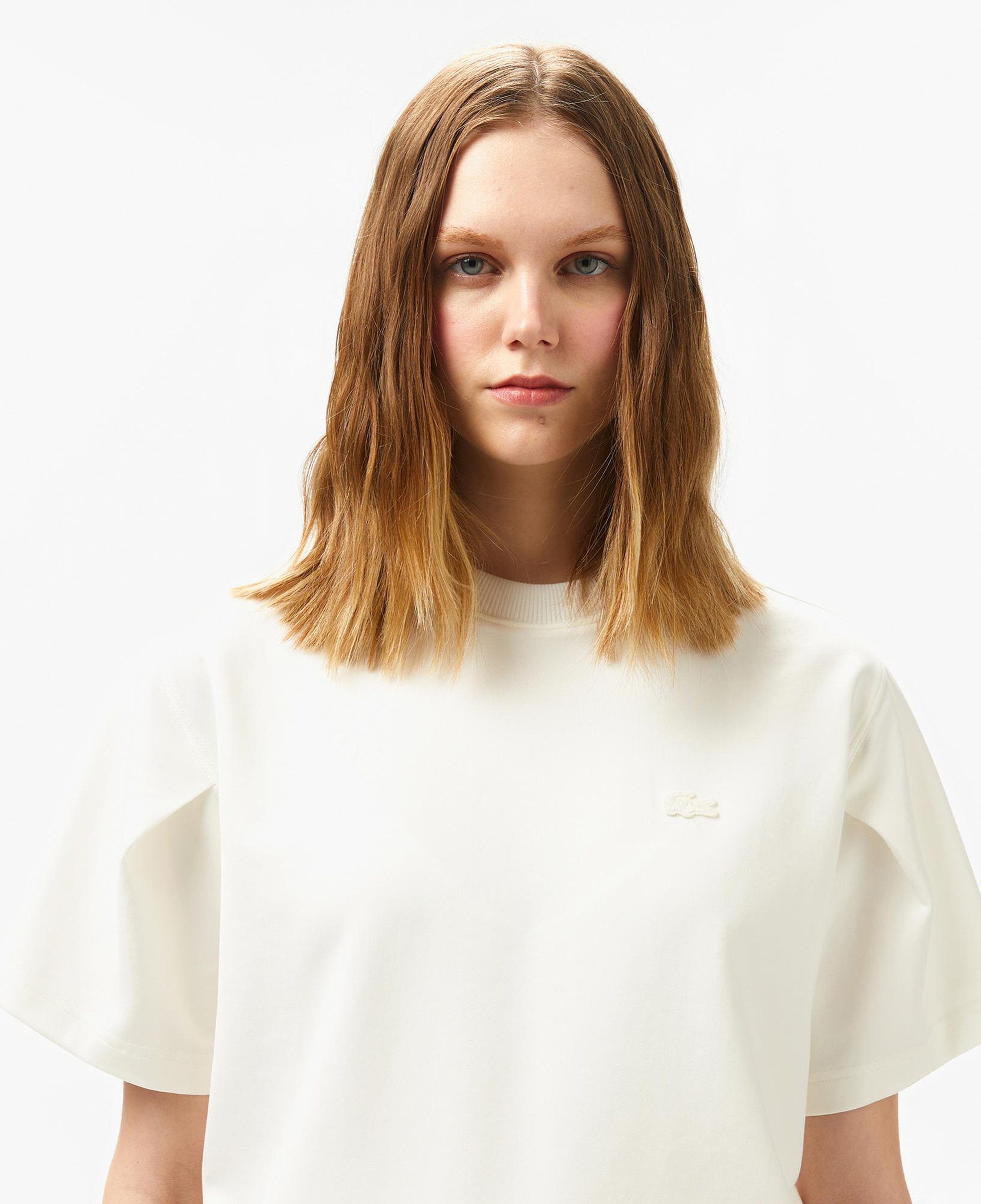 Lacoste Kadın Bisiklet Yaka Beyaz T-Shirt