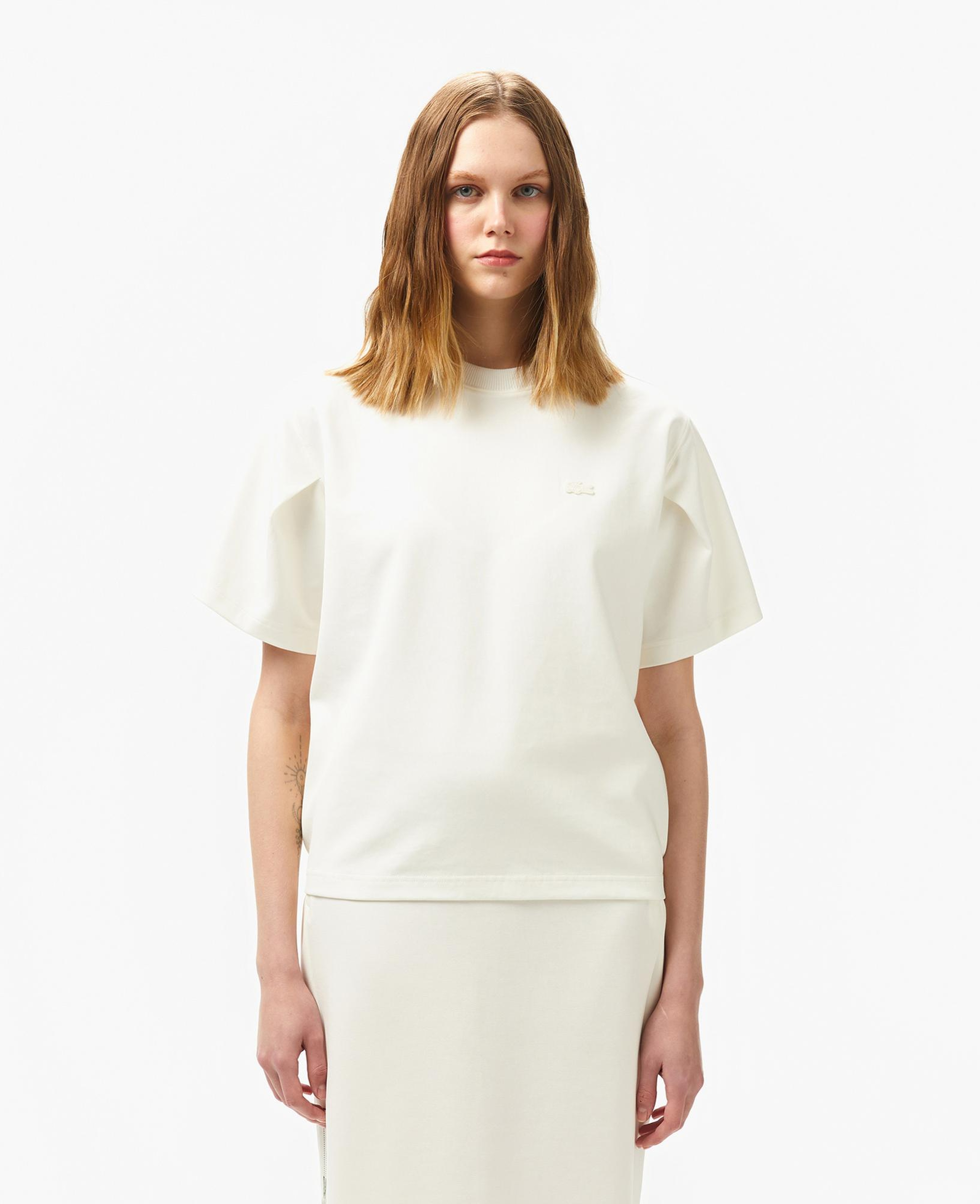 Lacoste Kadın Bisiklet Yaka Beyaz T-Shirt
