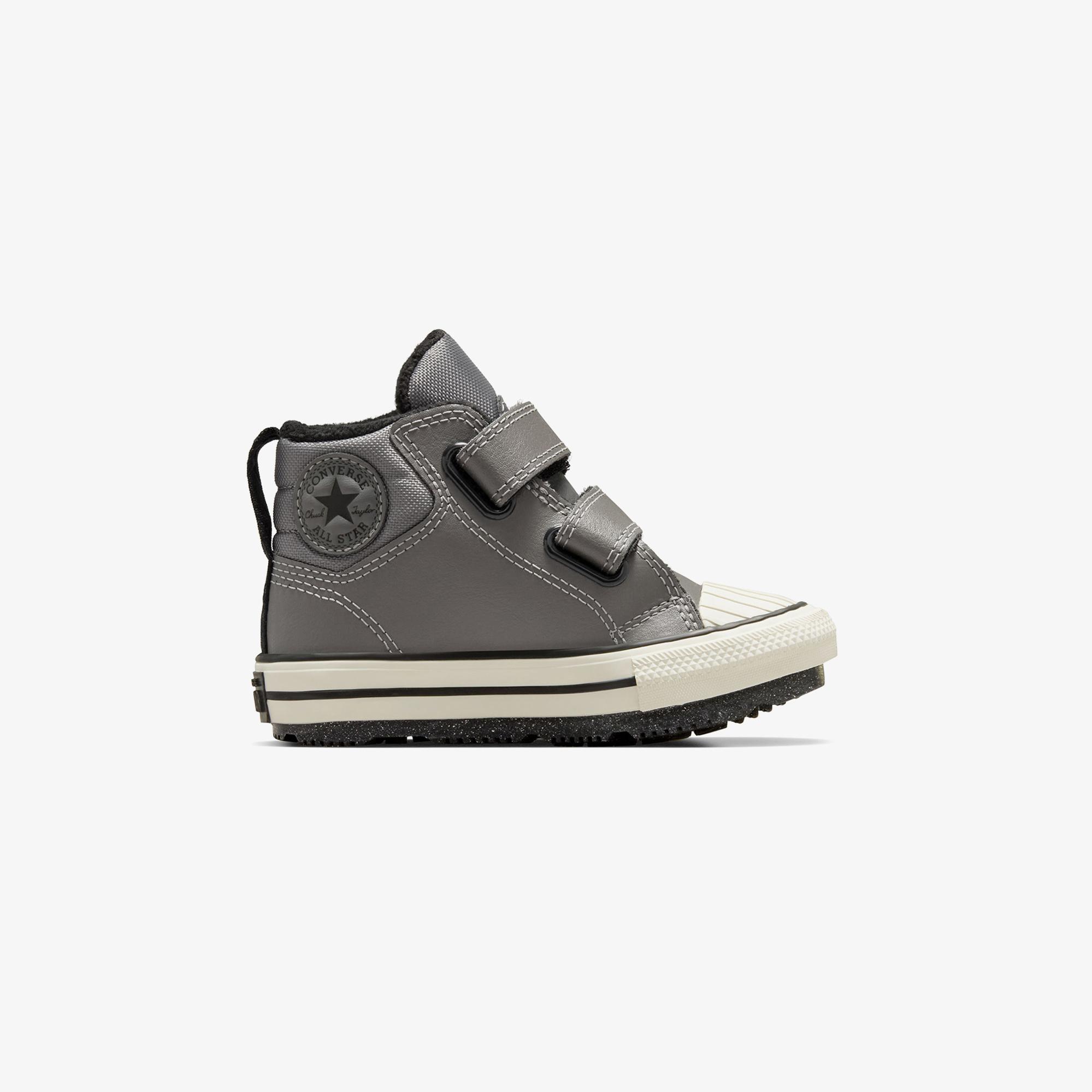 Converse Chuck Taylor All Star Berkshire Çocuk Gri Deri Bot