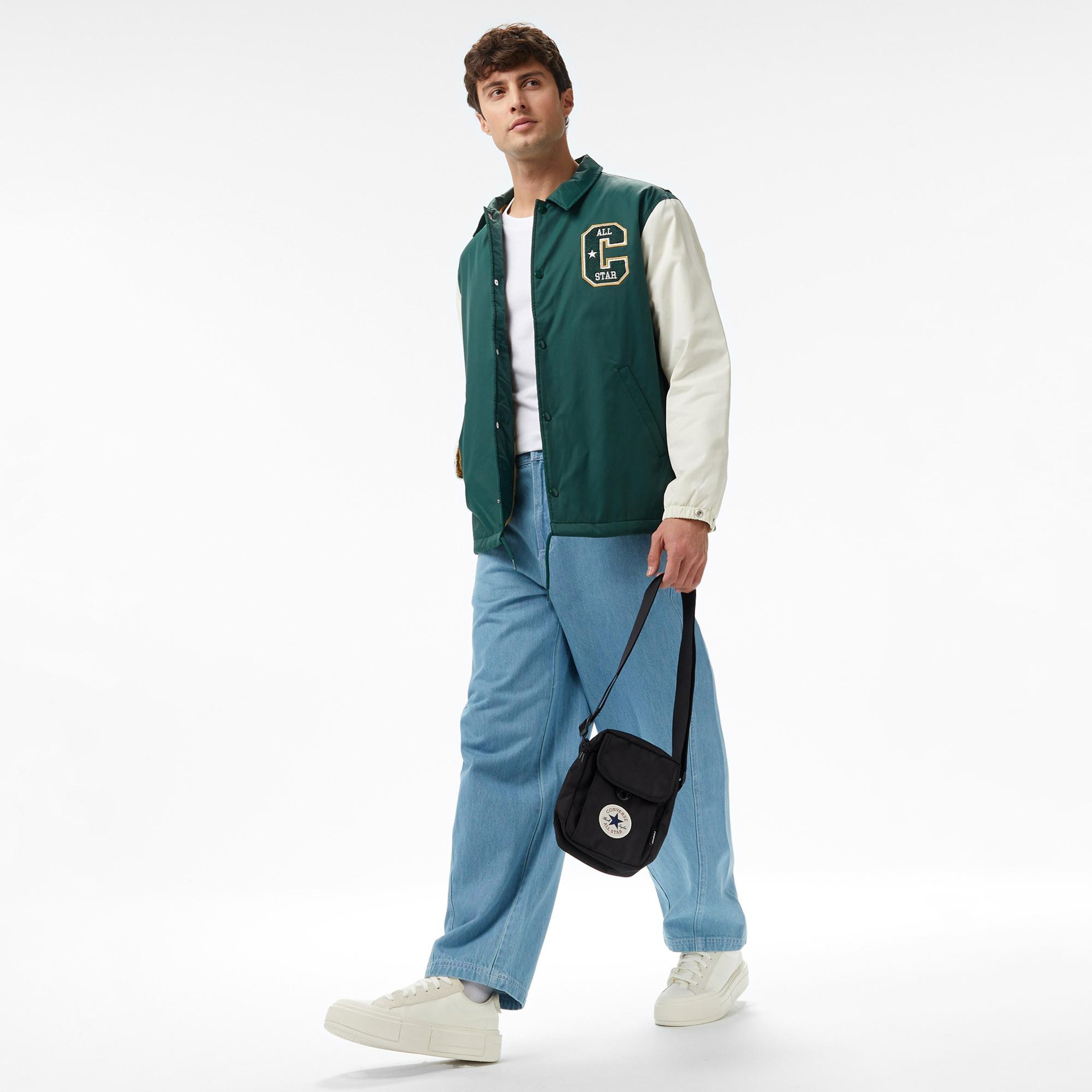 Converse Erkek Renk Bloklu Yeşil Yağmurluk