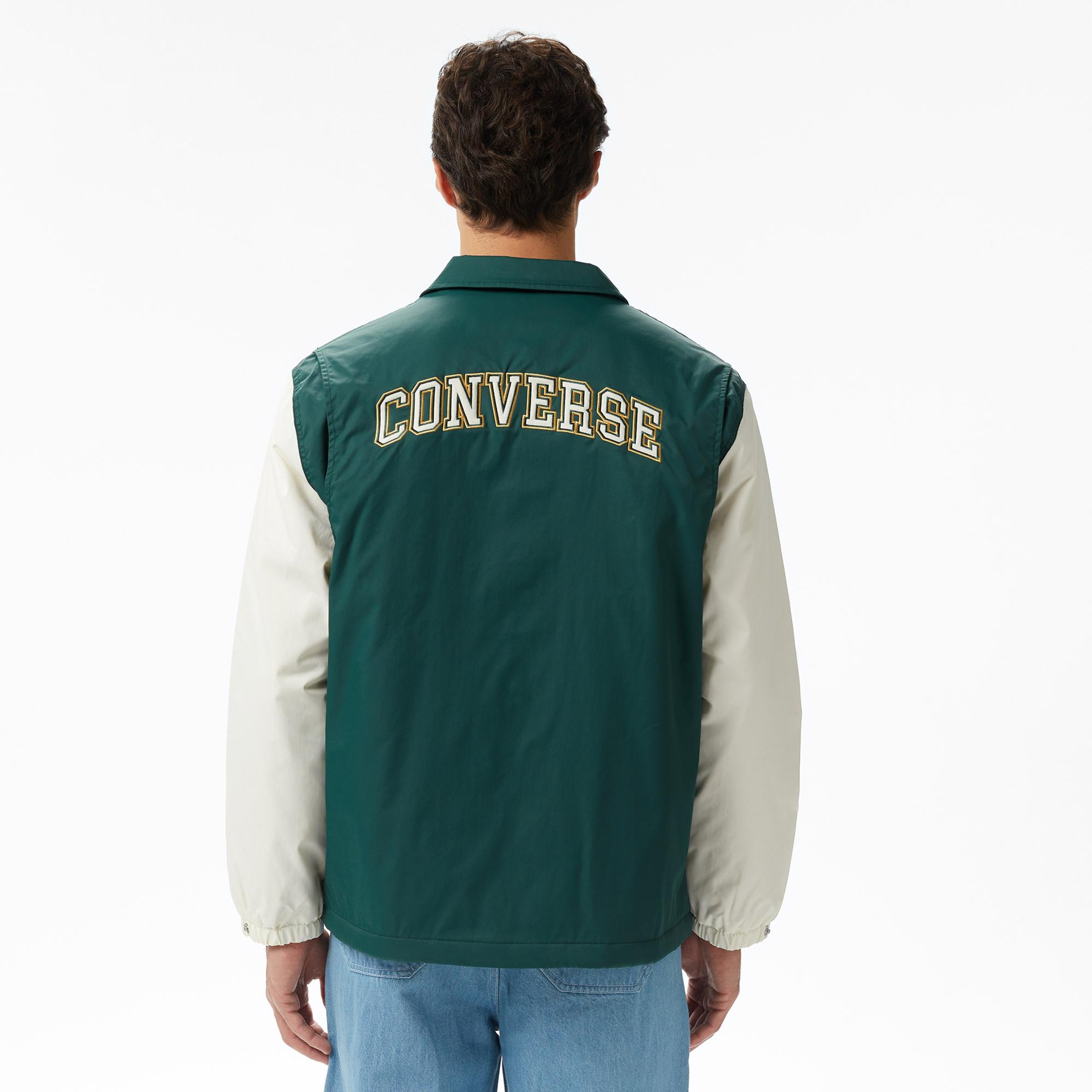 Converse Erkek Renk Bloklu Yeşil Yağmurluk