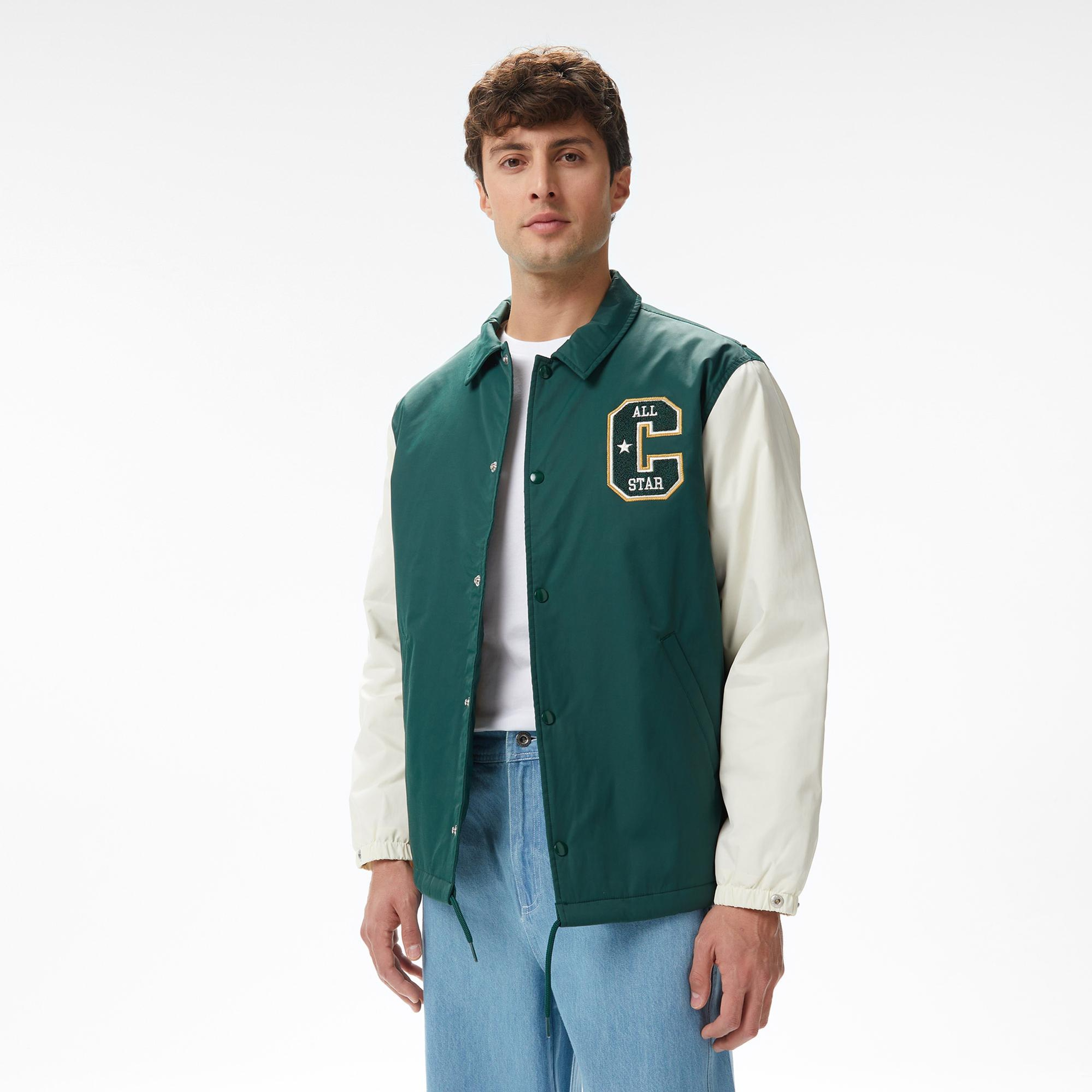 Converse Erkek Renk Bloklu Yeşil Yağmurluk