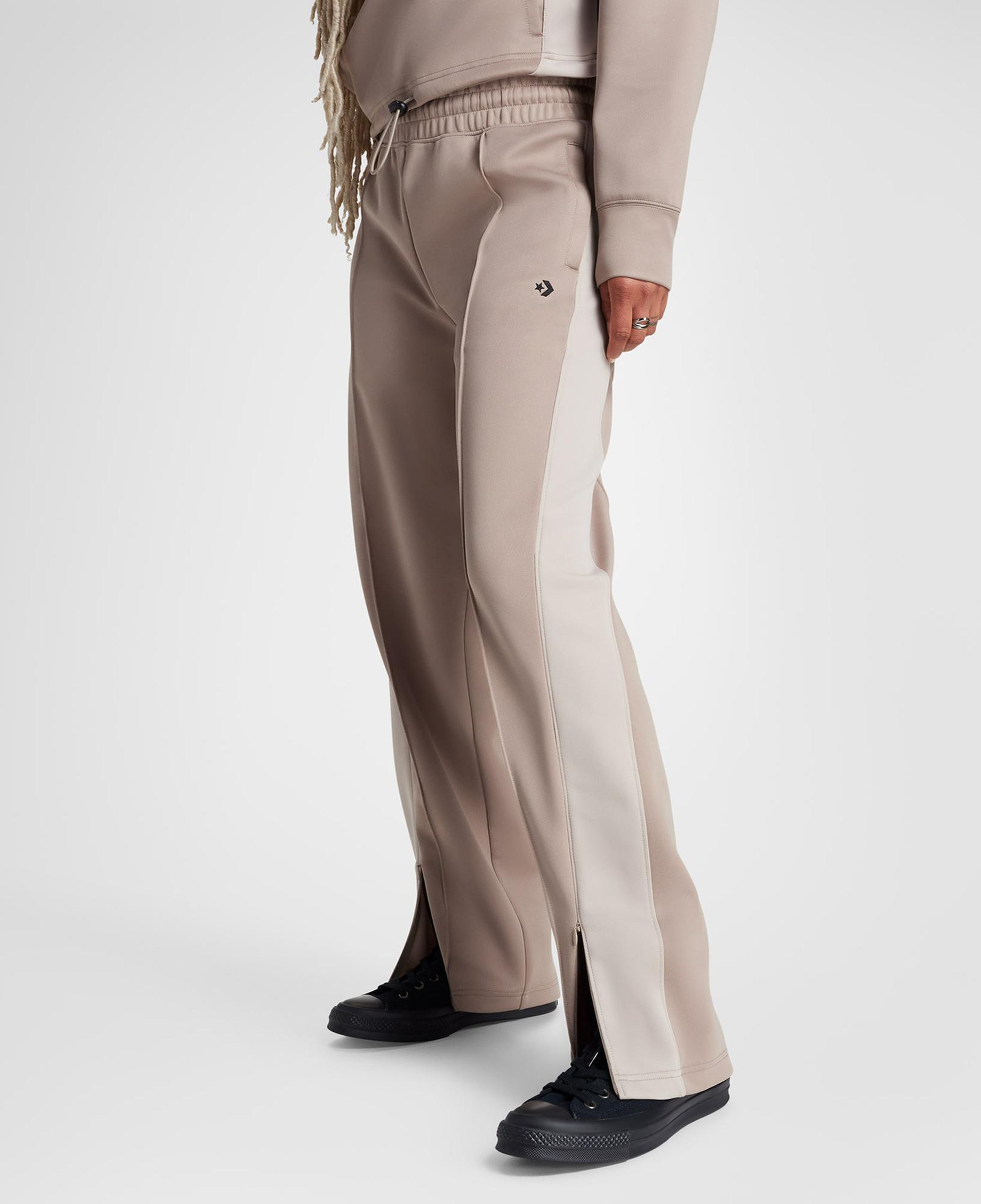 Converse Kadın Renk Bloklu Bej Eşofman Altı