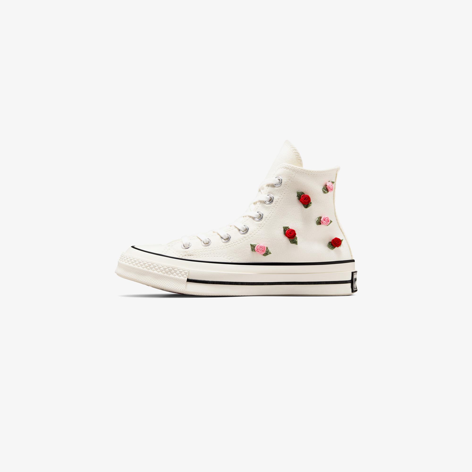 Converse Chuck 70 Roses Unisex Krem Sneaker