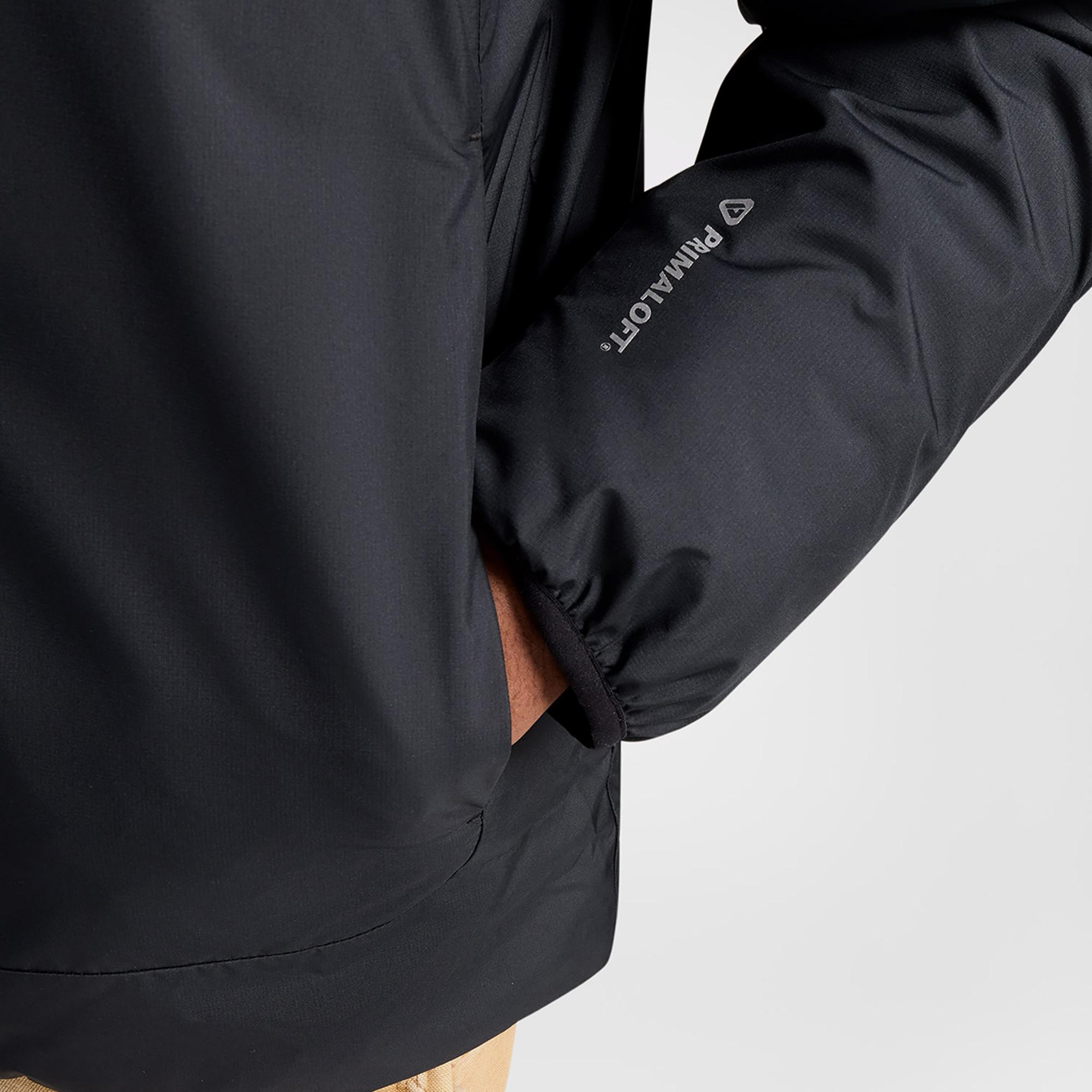 Converse Erkek Kapüşonlu Renk Bloklu Siyah Mont