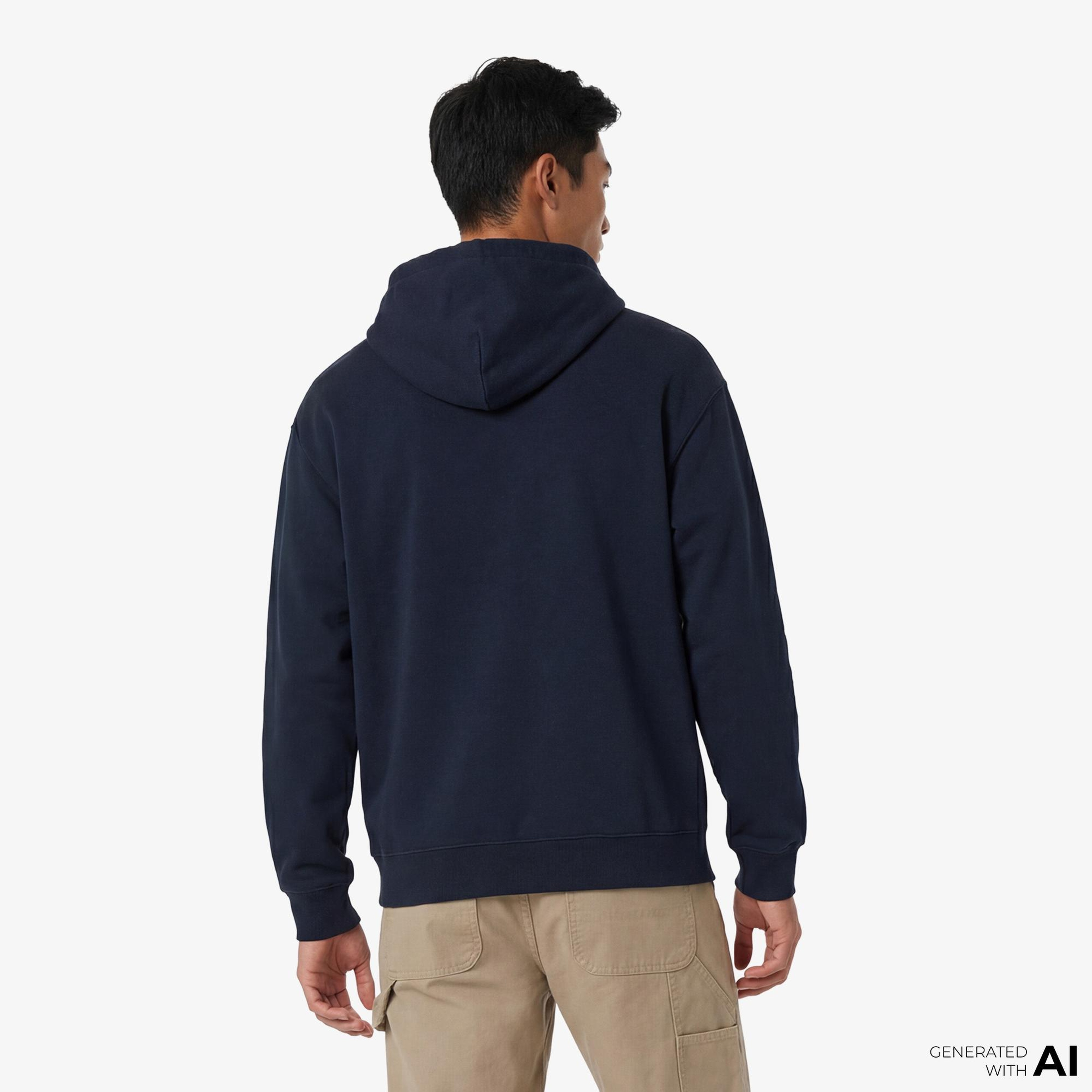 Converse Wordmark Erkek Lacivert Hoodie