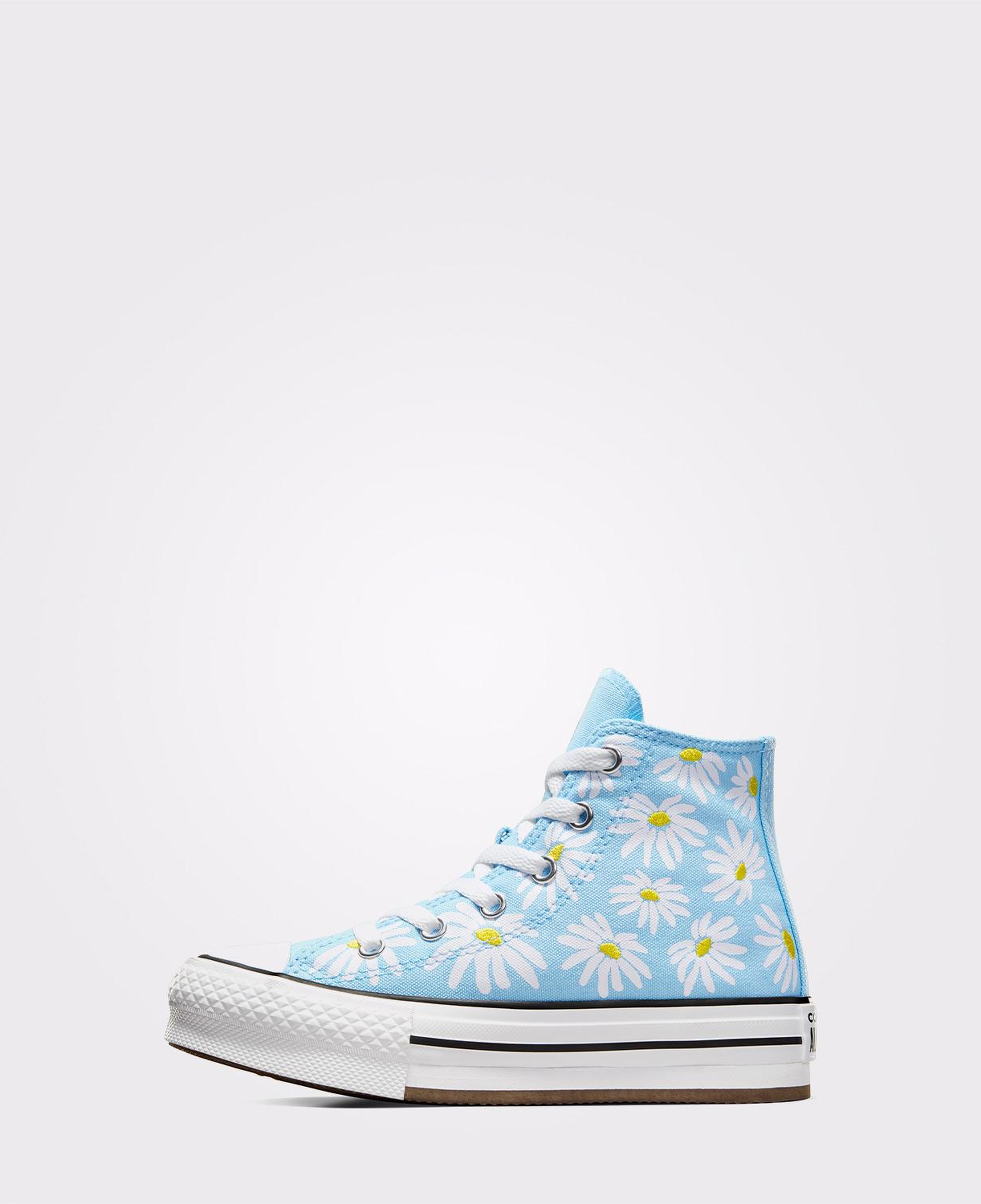 Converse Chuck Taylor All Star Lift Floral Çocuk Mavi Platform Sneaker