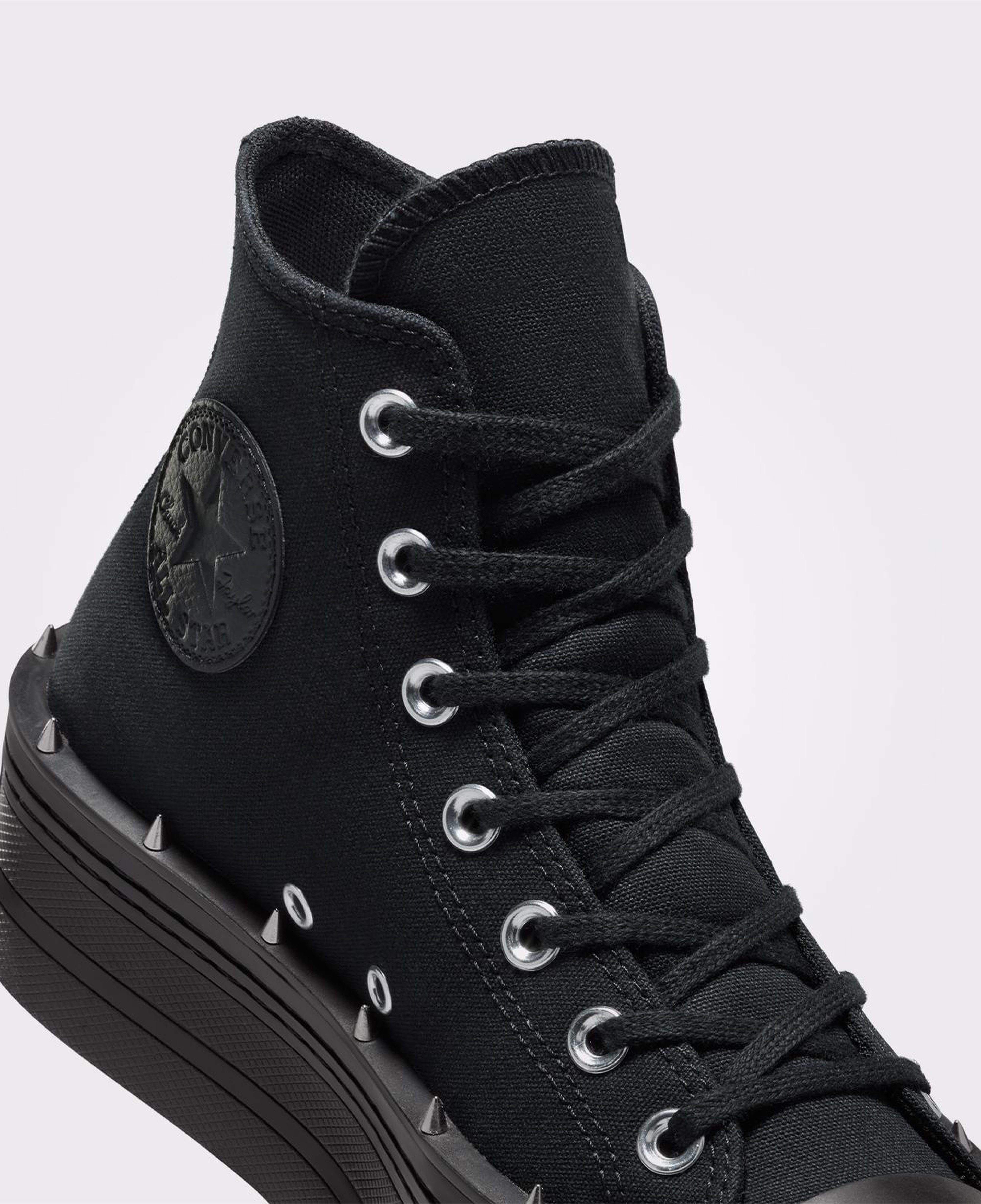 Converse Chuck Taylor All Star Modern Lift Platform Studded Kadın Siyah Sneaker