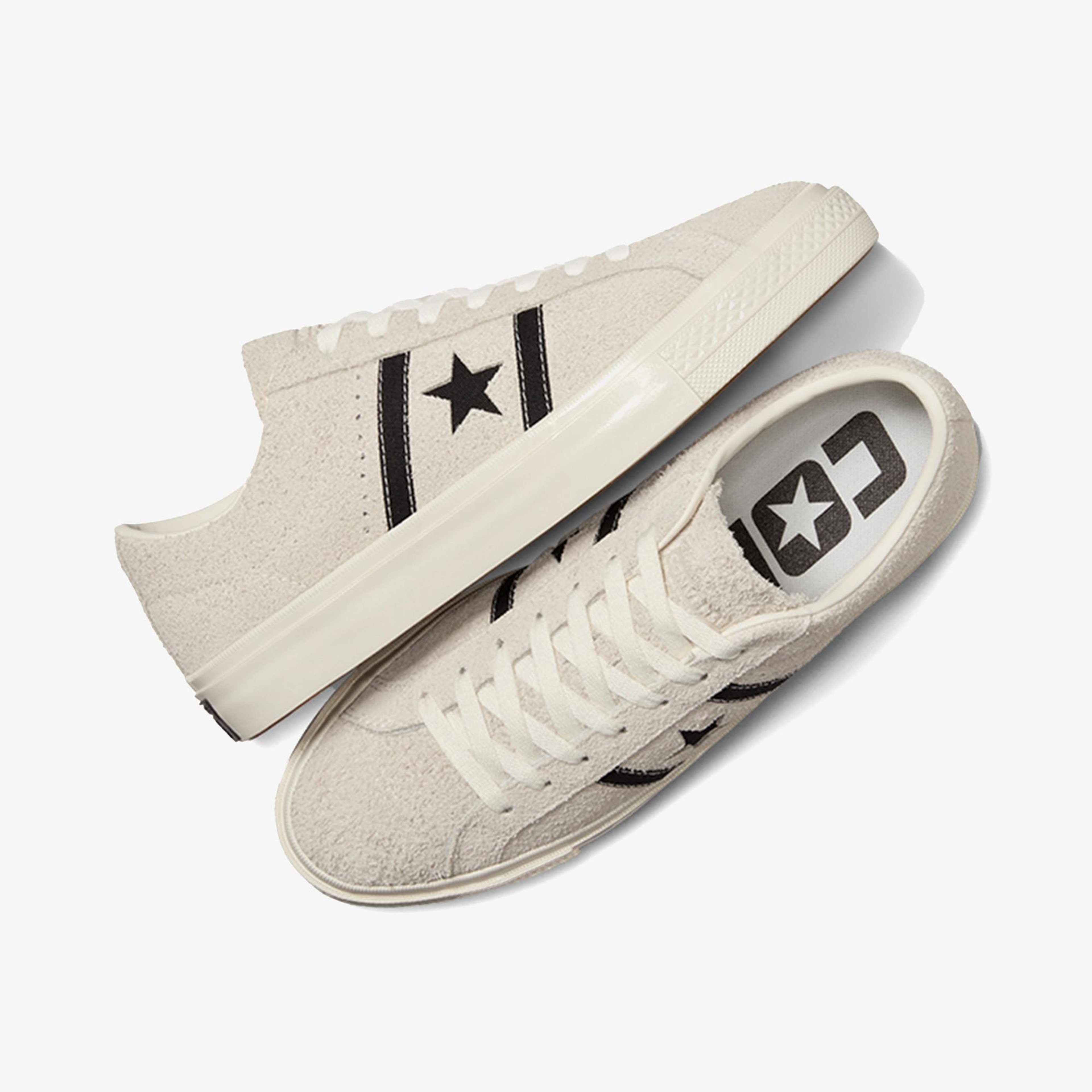 Converse One Star Academy Pro Unisex Krem Süet Sneaker