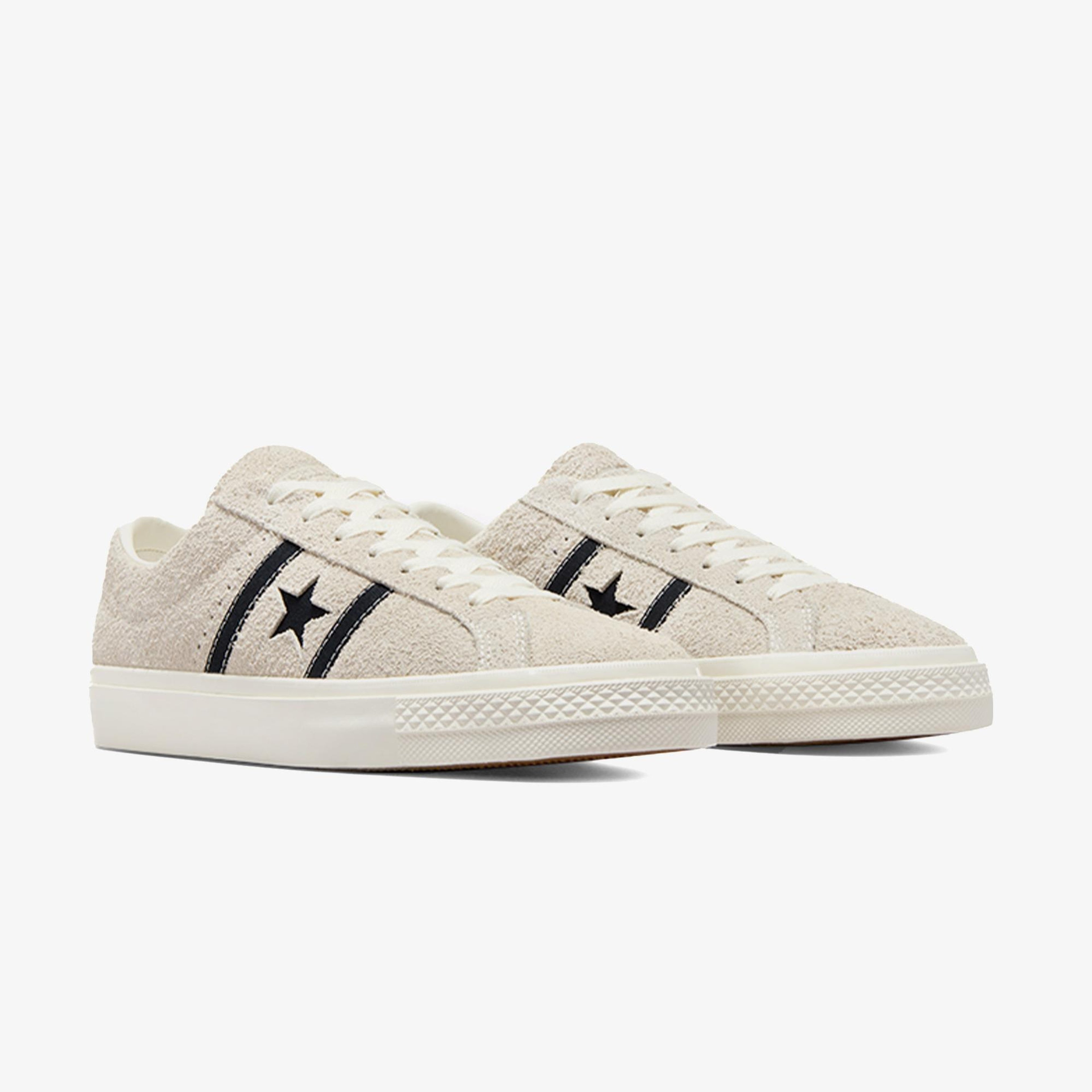 Converse One Star Academy Pro Unisex Krem Süet Sneaker