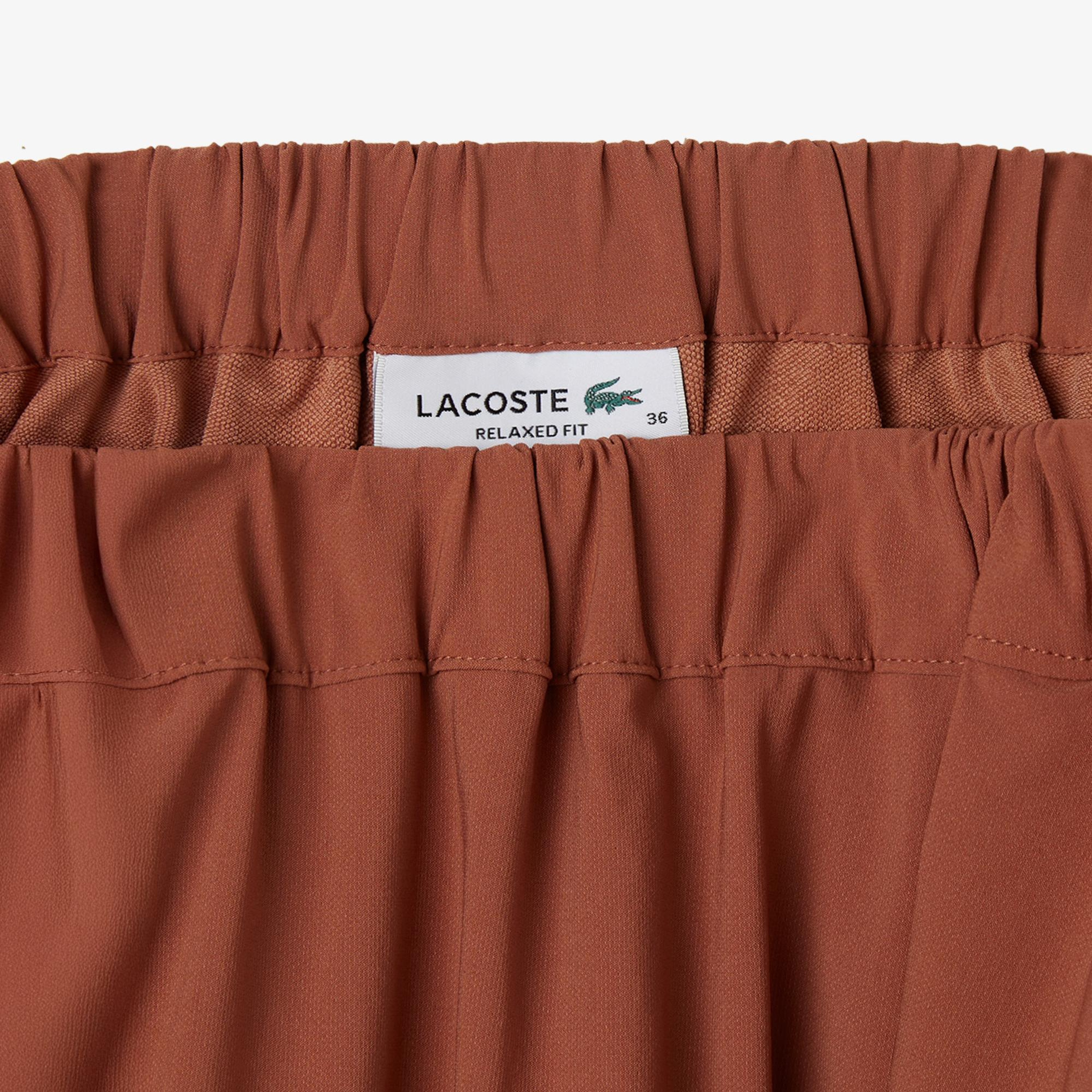 Lacoste Kadın Flare Fit Kahverengi Etek