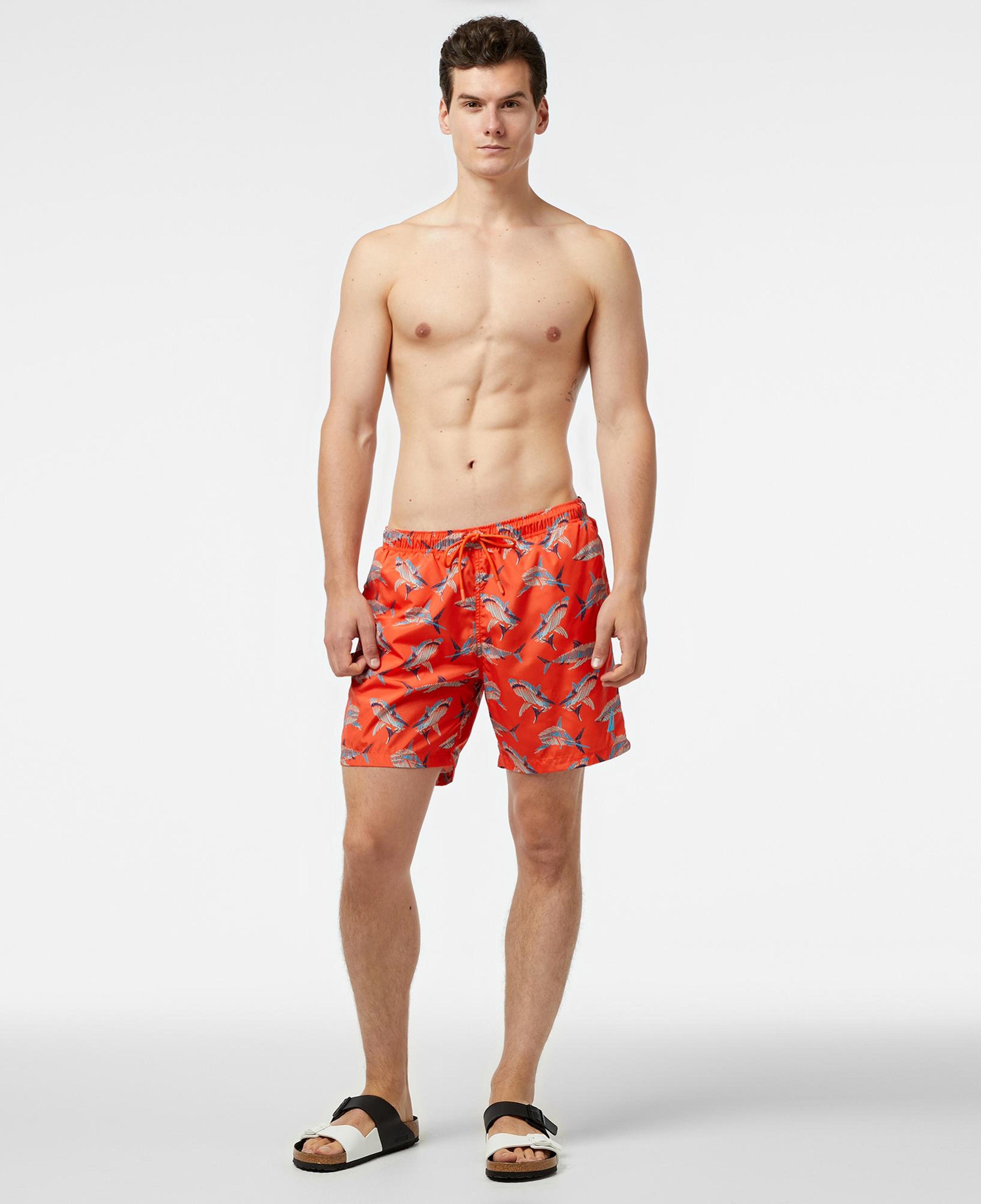 Nautica Erkek Turuncu Standart Fit Deniz Şortu