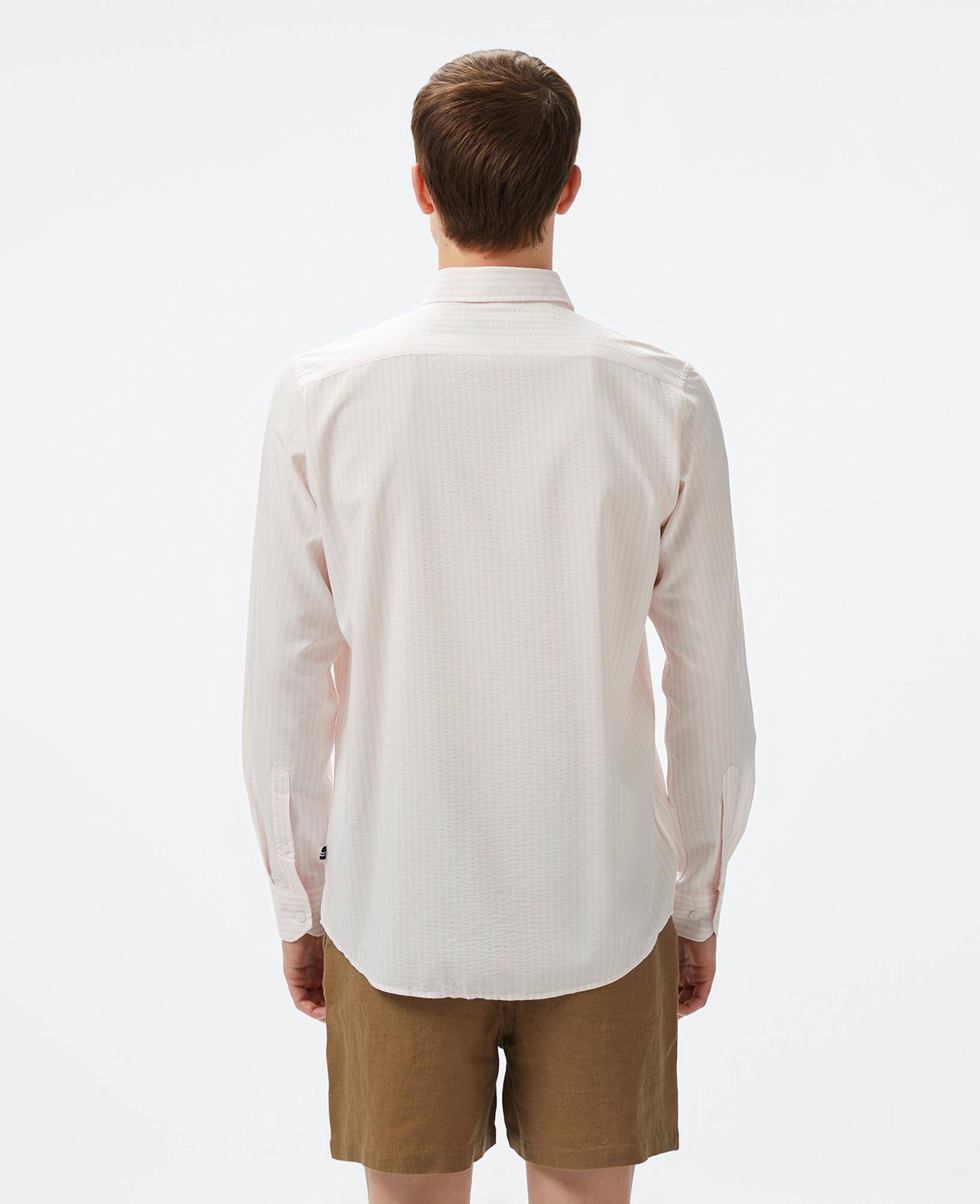 Nautica Erkek Pembe Classic Fit Çizgili Gömlek