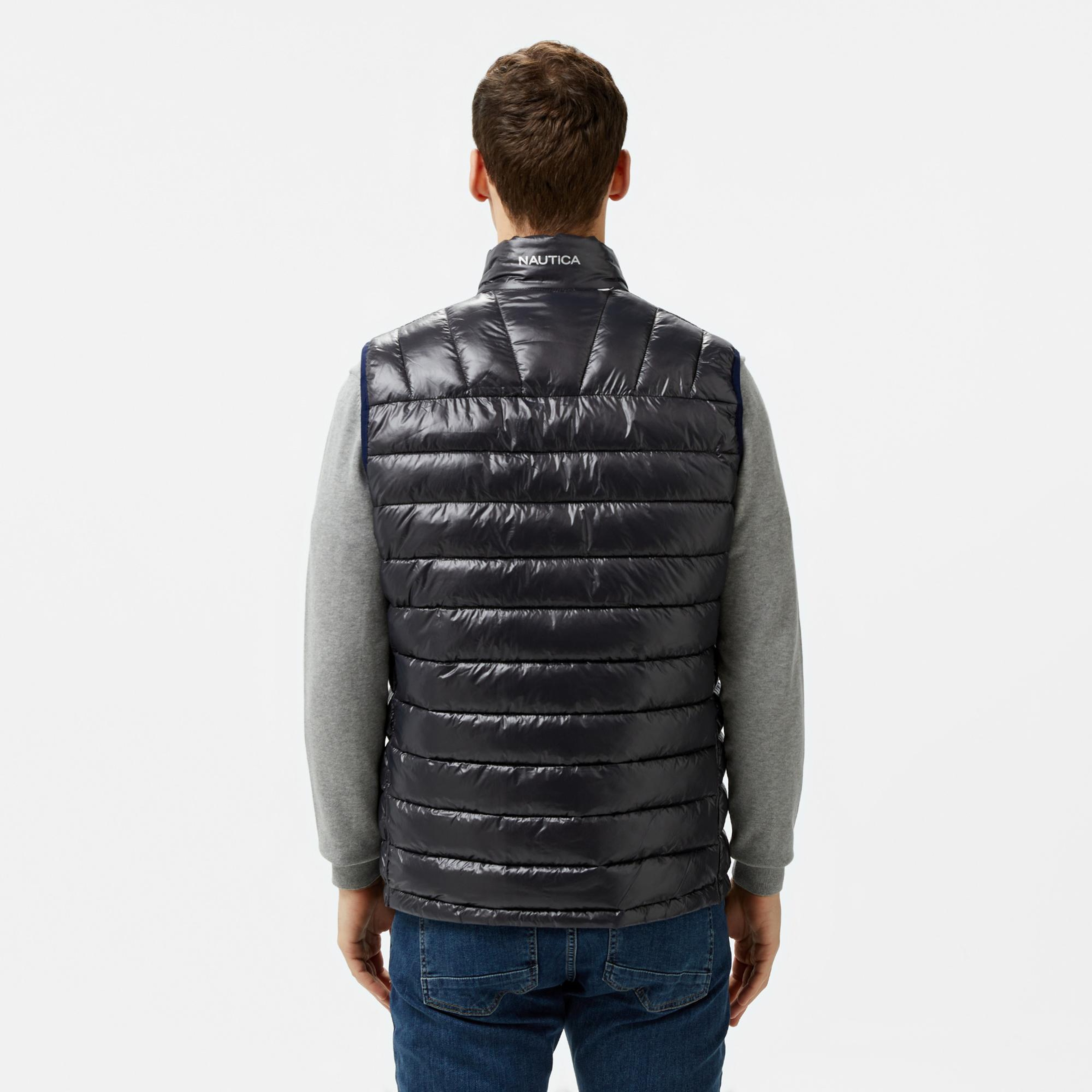 Nautica Erkek Lacivert & Gri Çift Taraflı Yelek