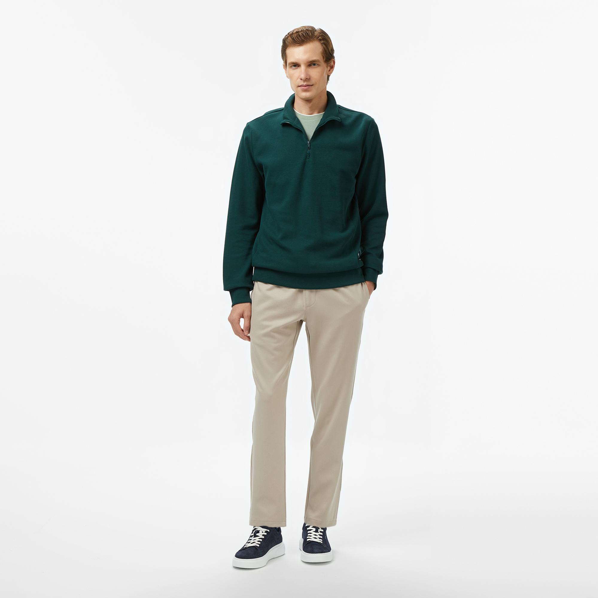 Nautica Erkek Yeşil Classic Fit Sweatshirt