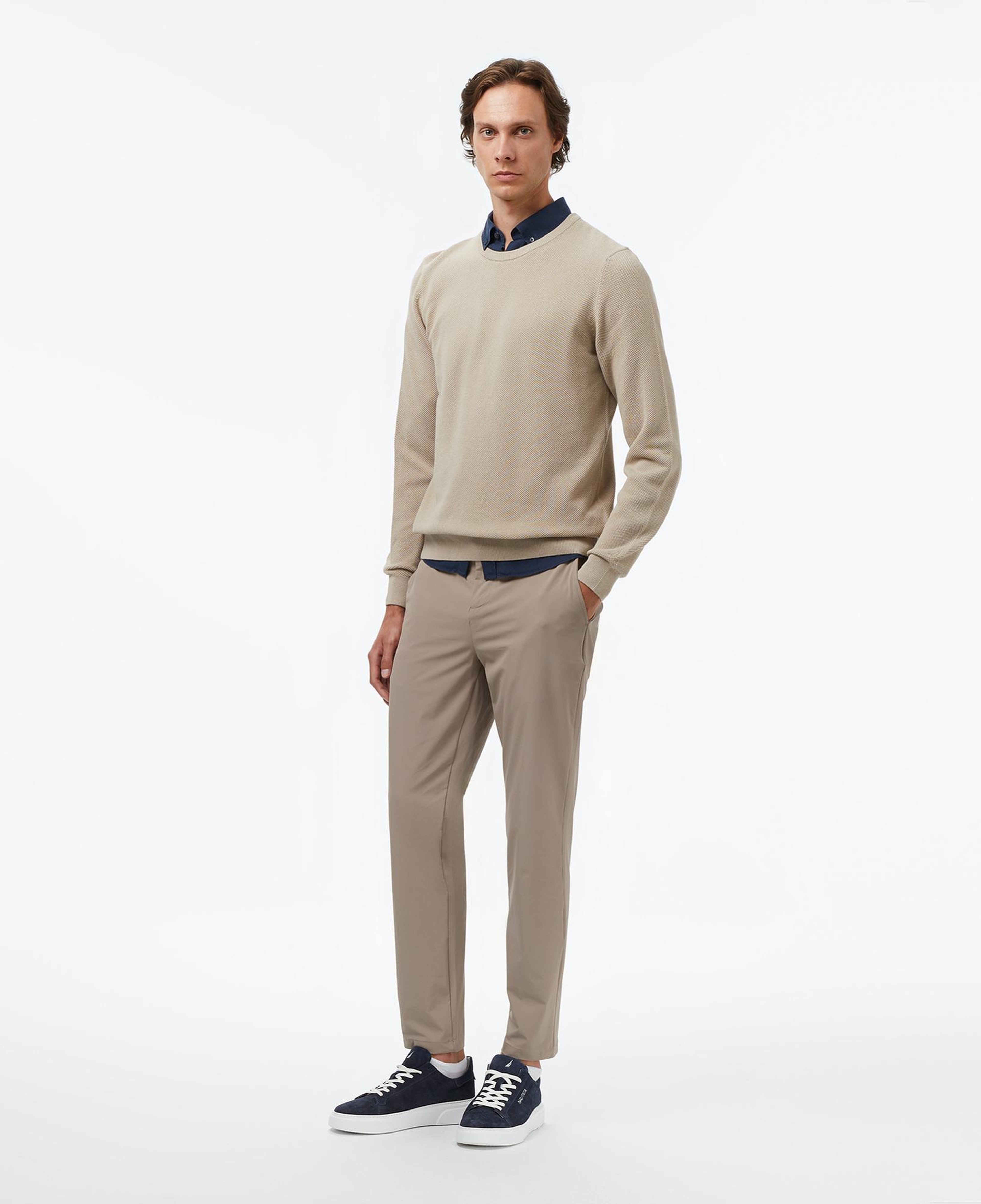 Nautica Erkek Bej Classic Fit Kazak