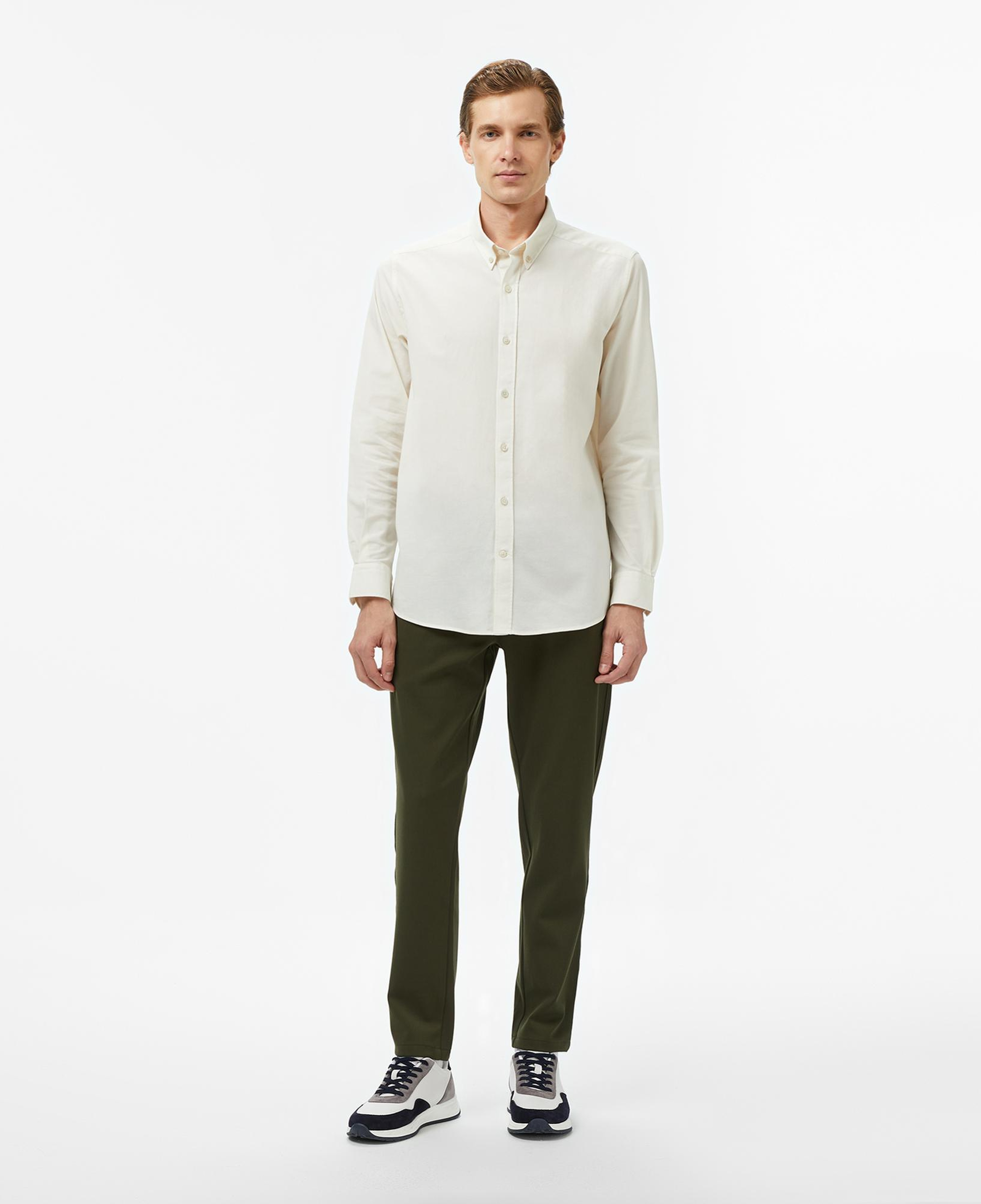 Nautica Erkek Krem Rengi Classic Fit Gömlek