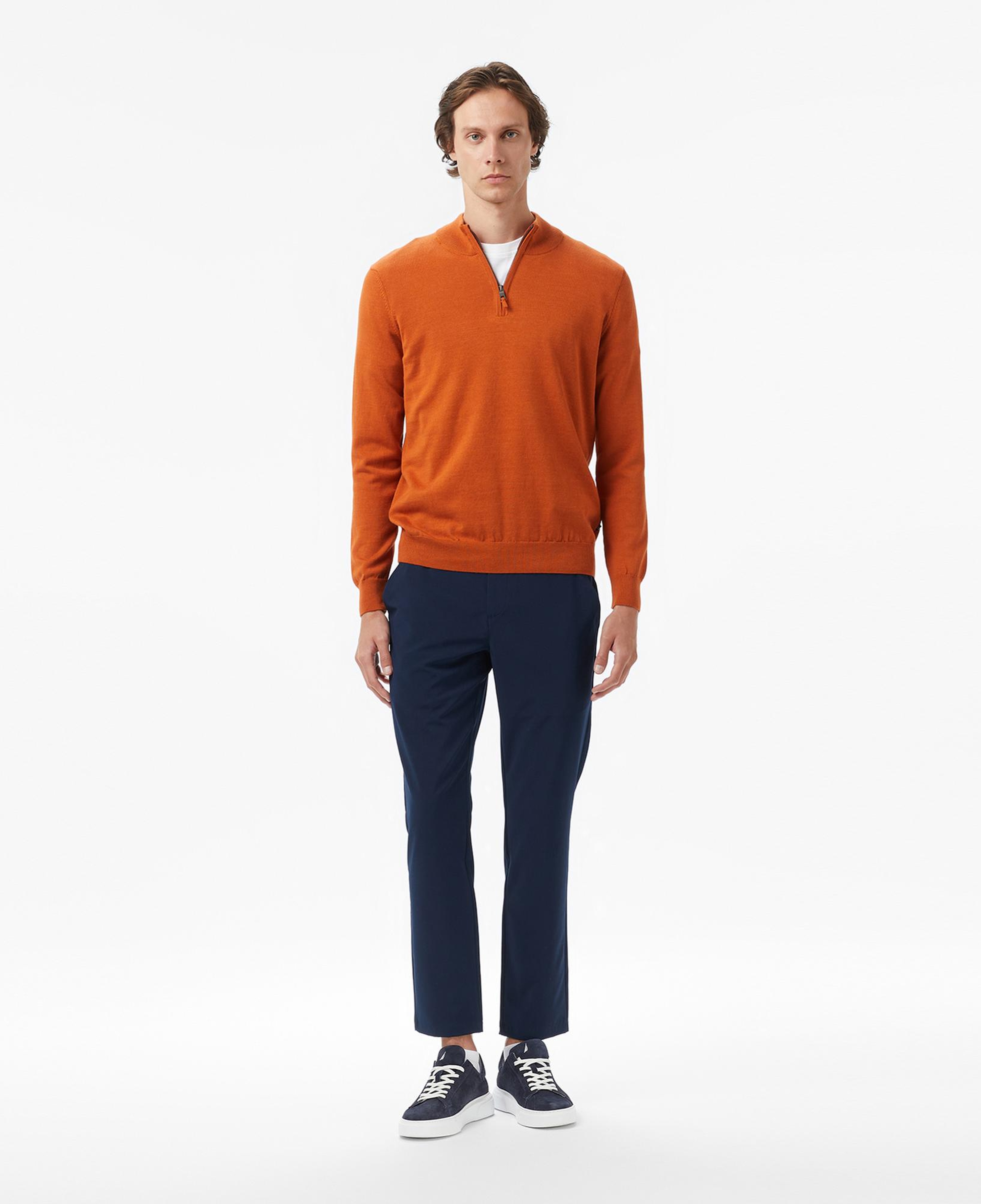 Nautica Erkek Turuncu Classic Fit Kazak