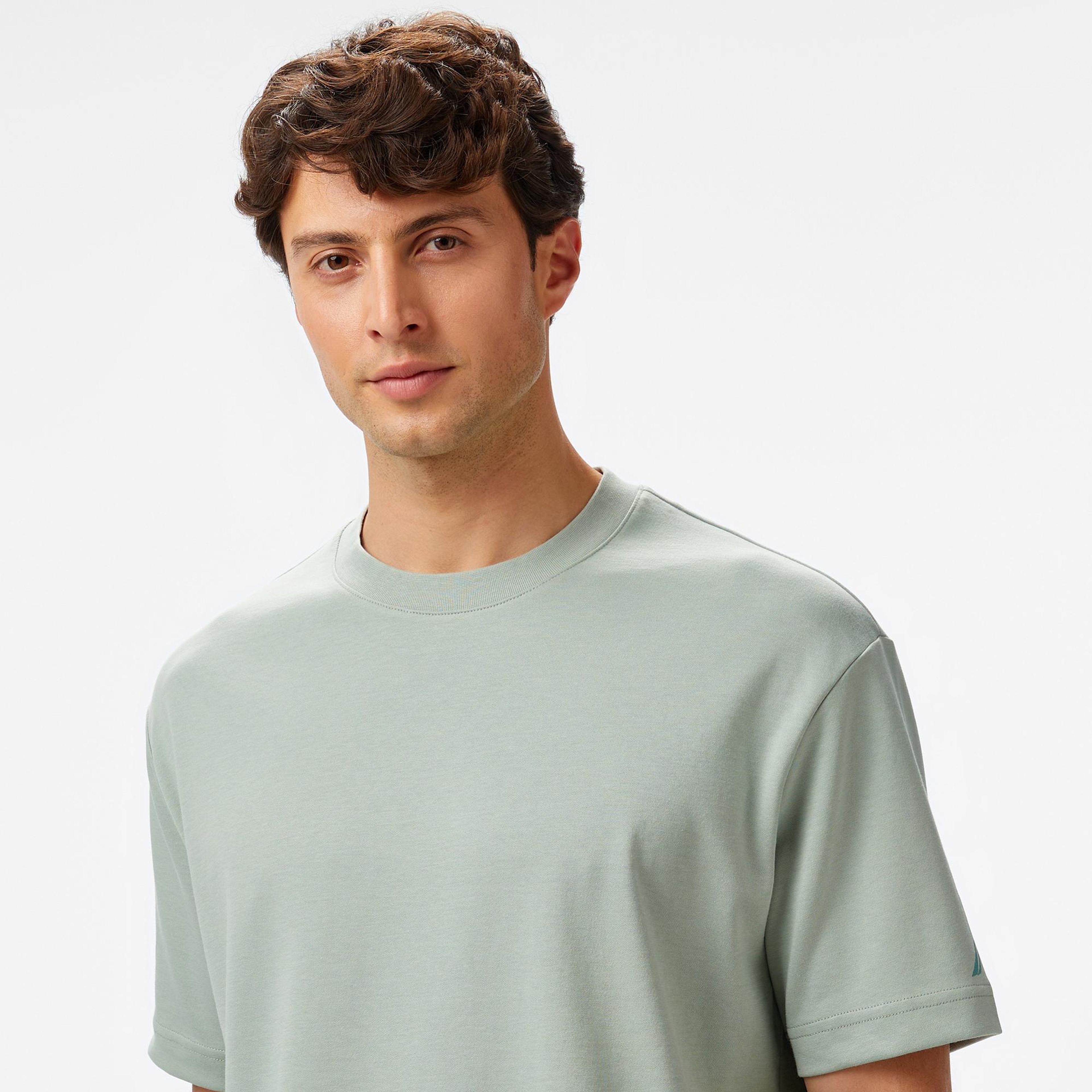 Nautica Erkek Yeşil Oversize Fit T-Shirt